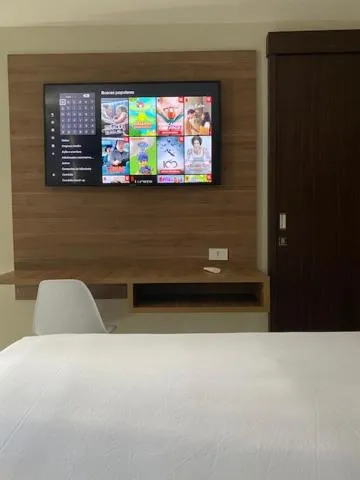 Bed in Hotel Orla do Rio Branco