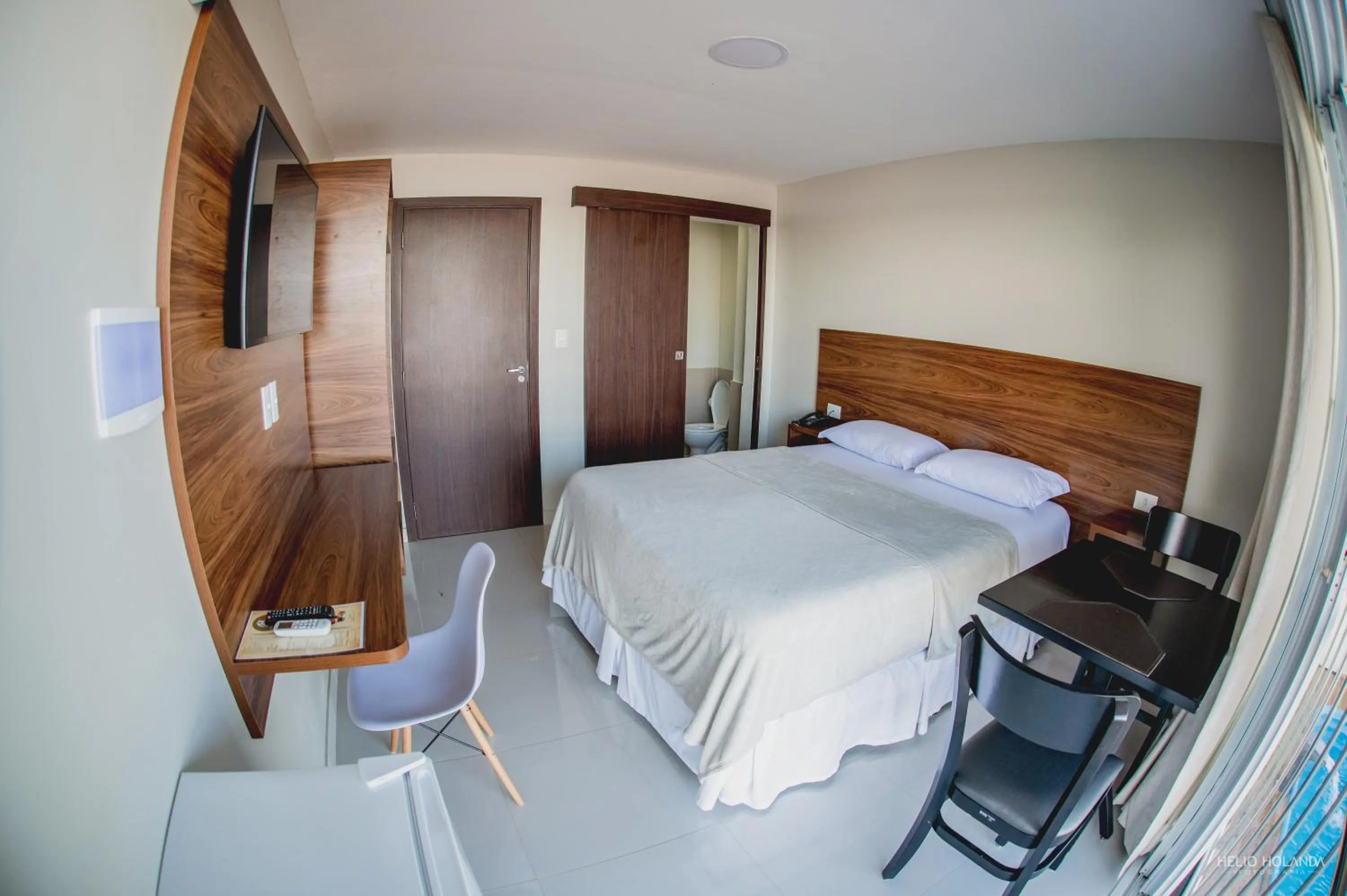 Bed in Hotel Orla do Rio Branco