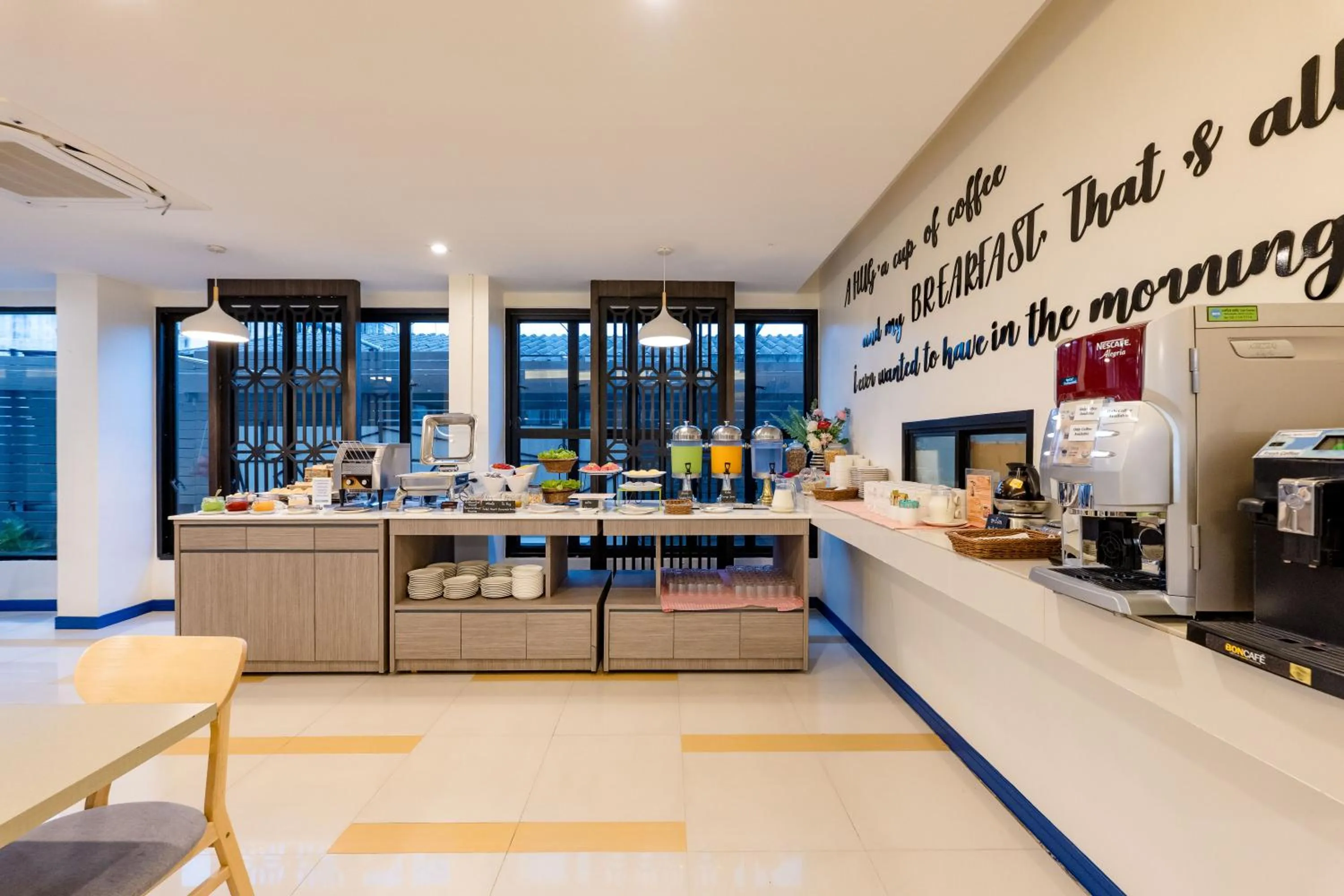 Buffet breakfast in De Hug Hotel & Residence