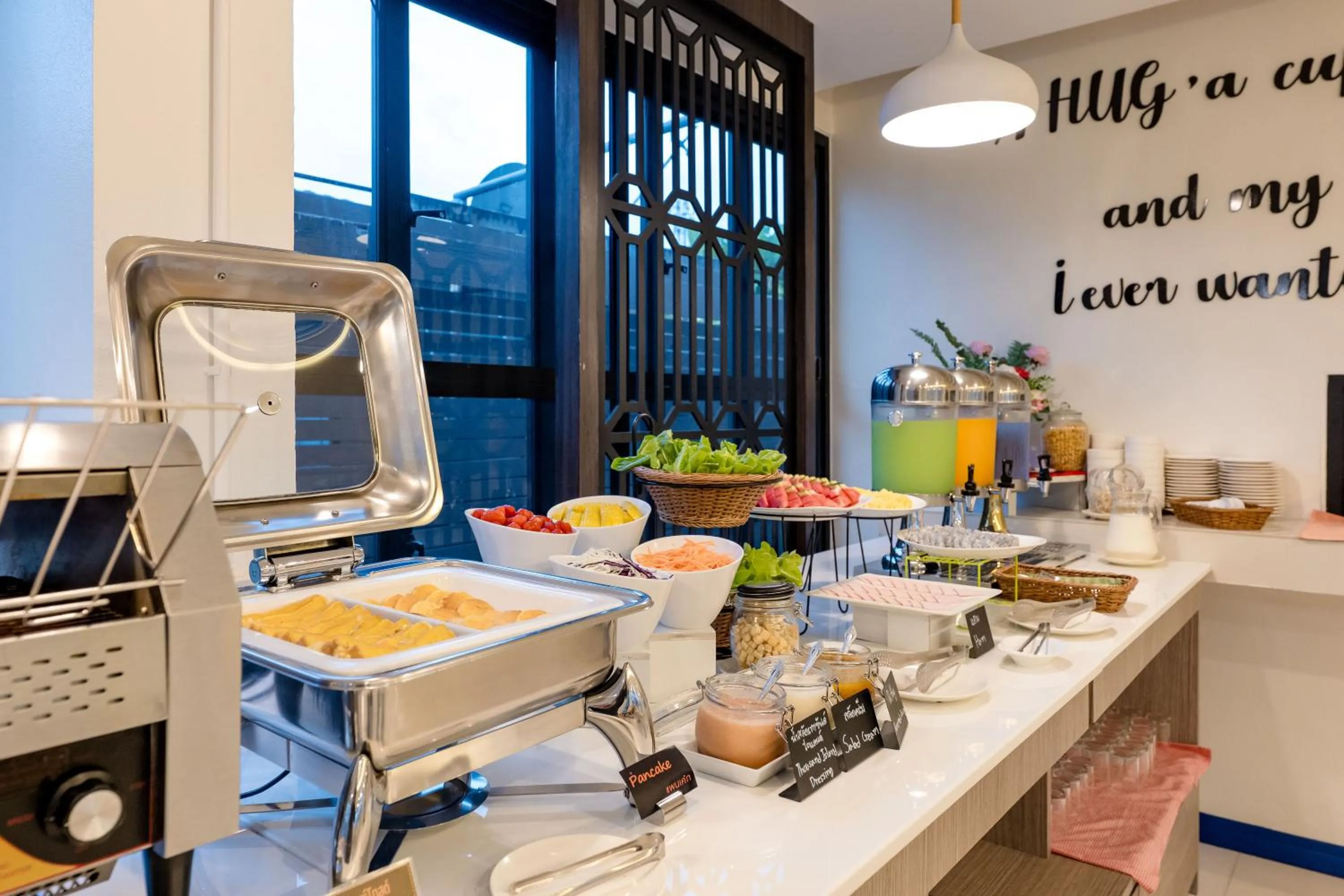 Buffet breakfast in De Hug Hotel & Residence