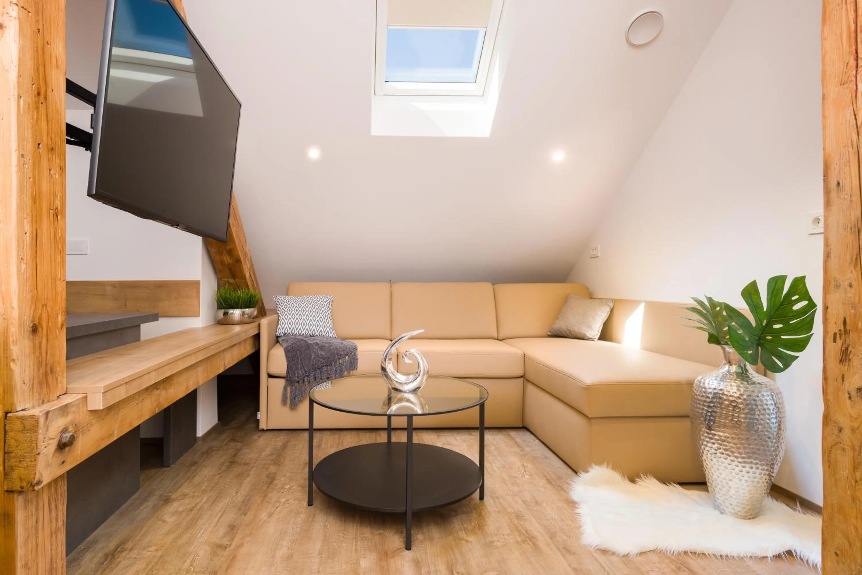 Living room in Vila Emona - Central Apartments - Free Parking