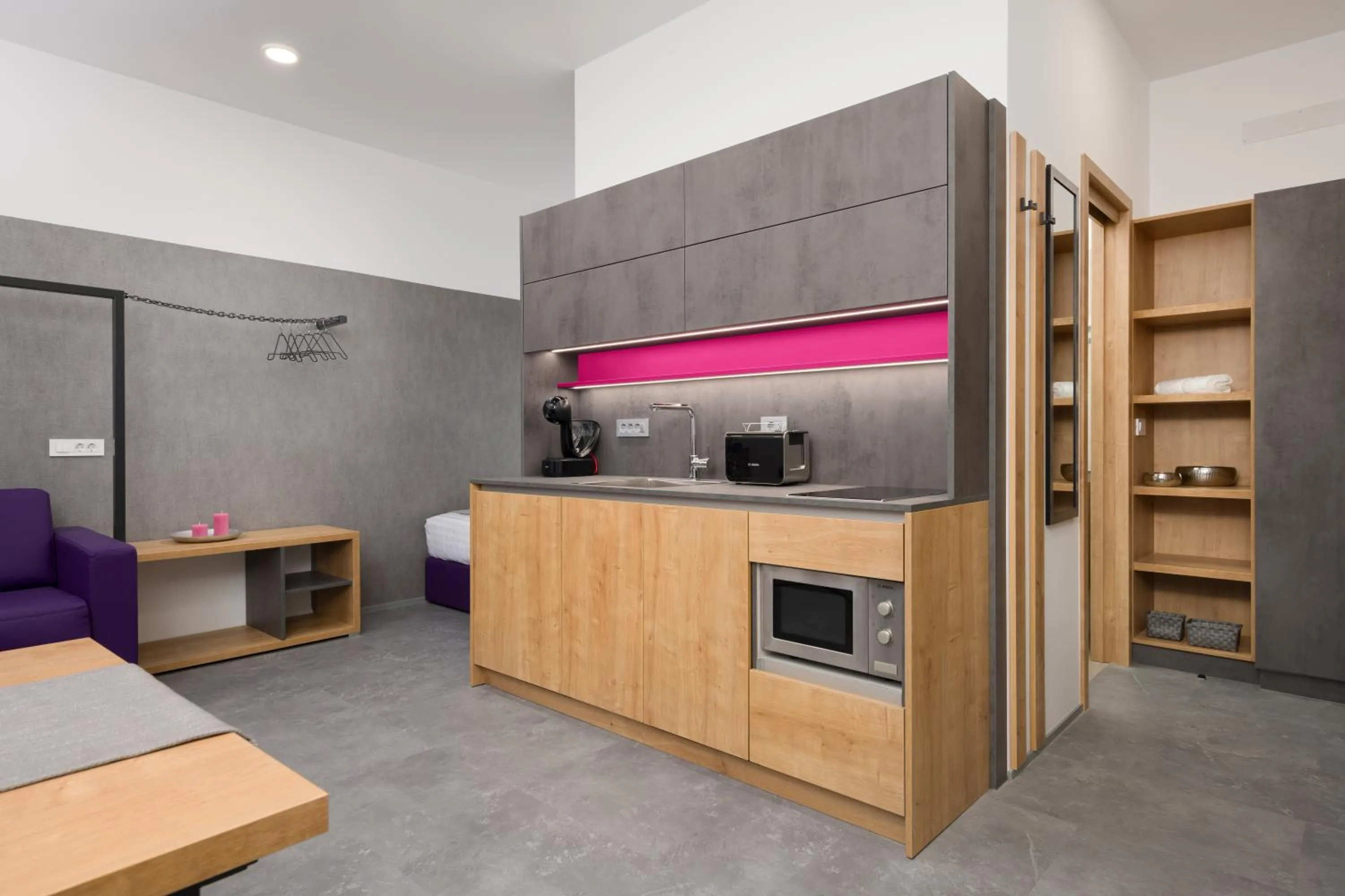 Kitchen or kitchenette in Vila Emona - Central Apartments - Free Parking