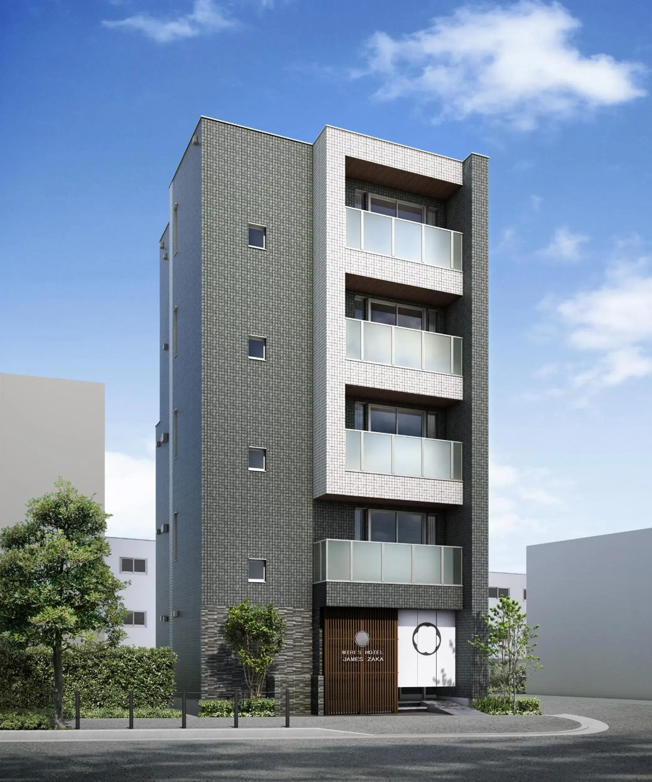 Facade/entrance in WIRES HOTEL James zaka Facade/entrance in WIRES HOTEL James zaka