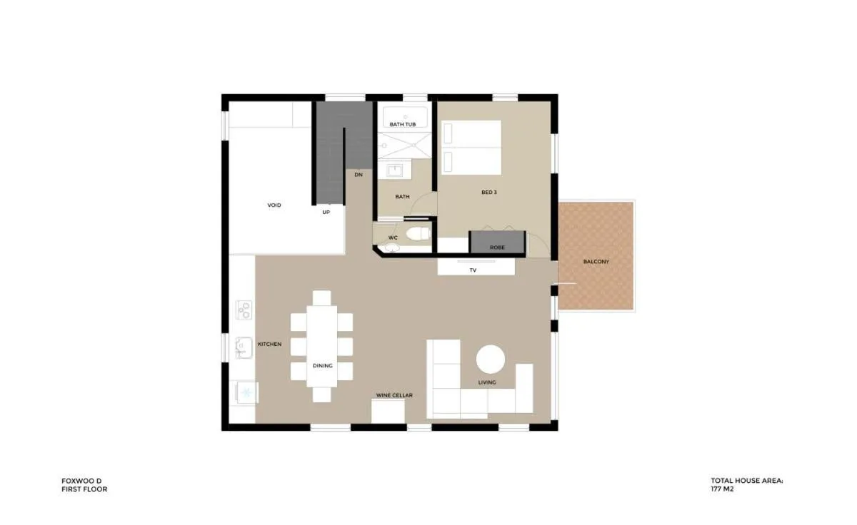 Floor plan in Foxwood D