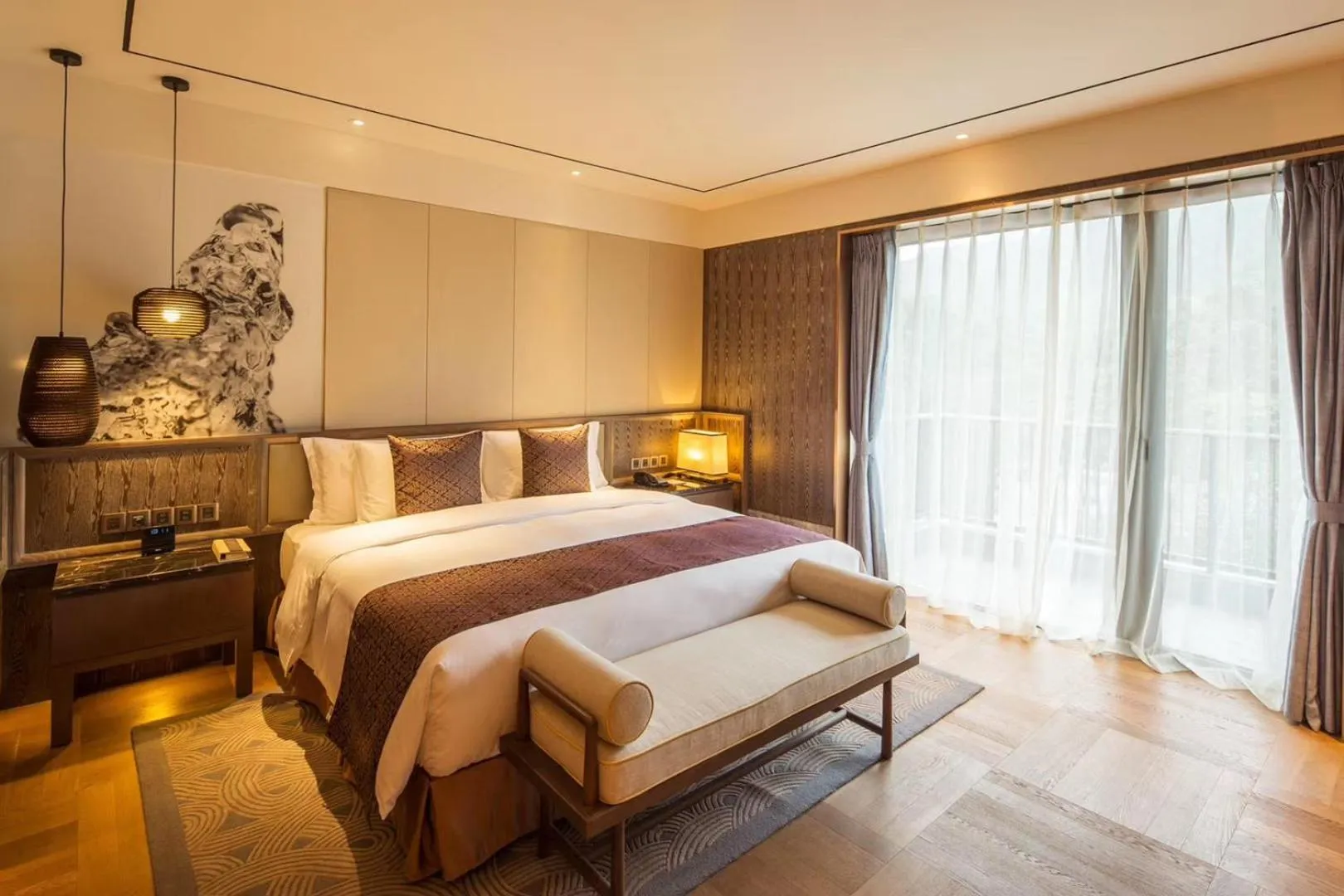 Bed in Radisson Chongqing South Hot Spring