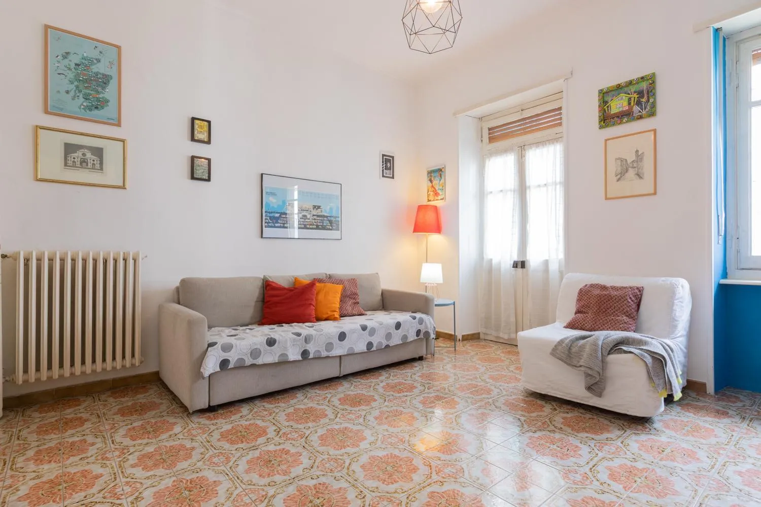 Living room in La Casa dei Colori by Wonderful Italy