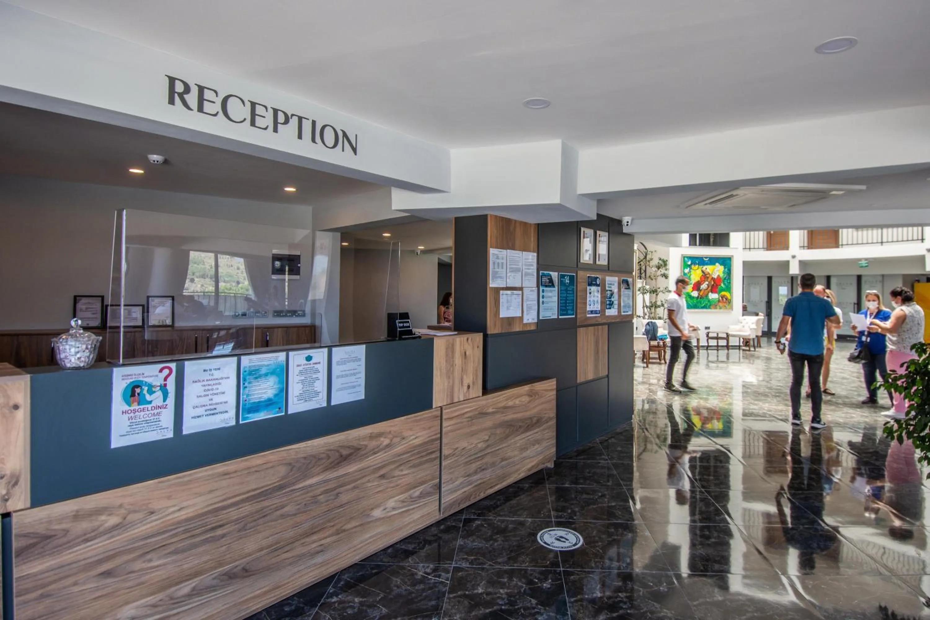 Lobby or reception in Dalya Resort Aqua & Spa Hotel Datça