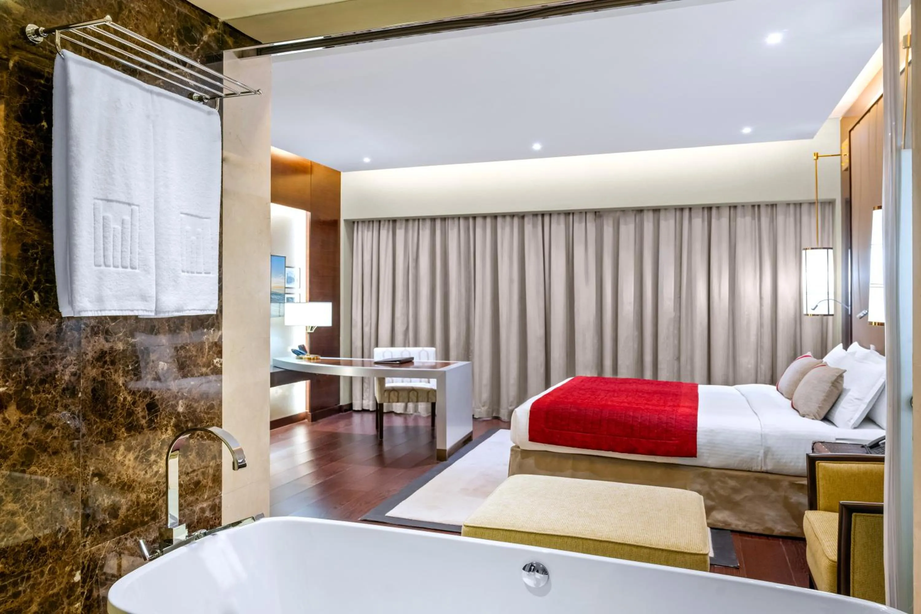 Bedroom, Bed in Grand Millennium Tabuk