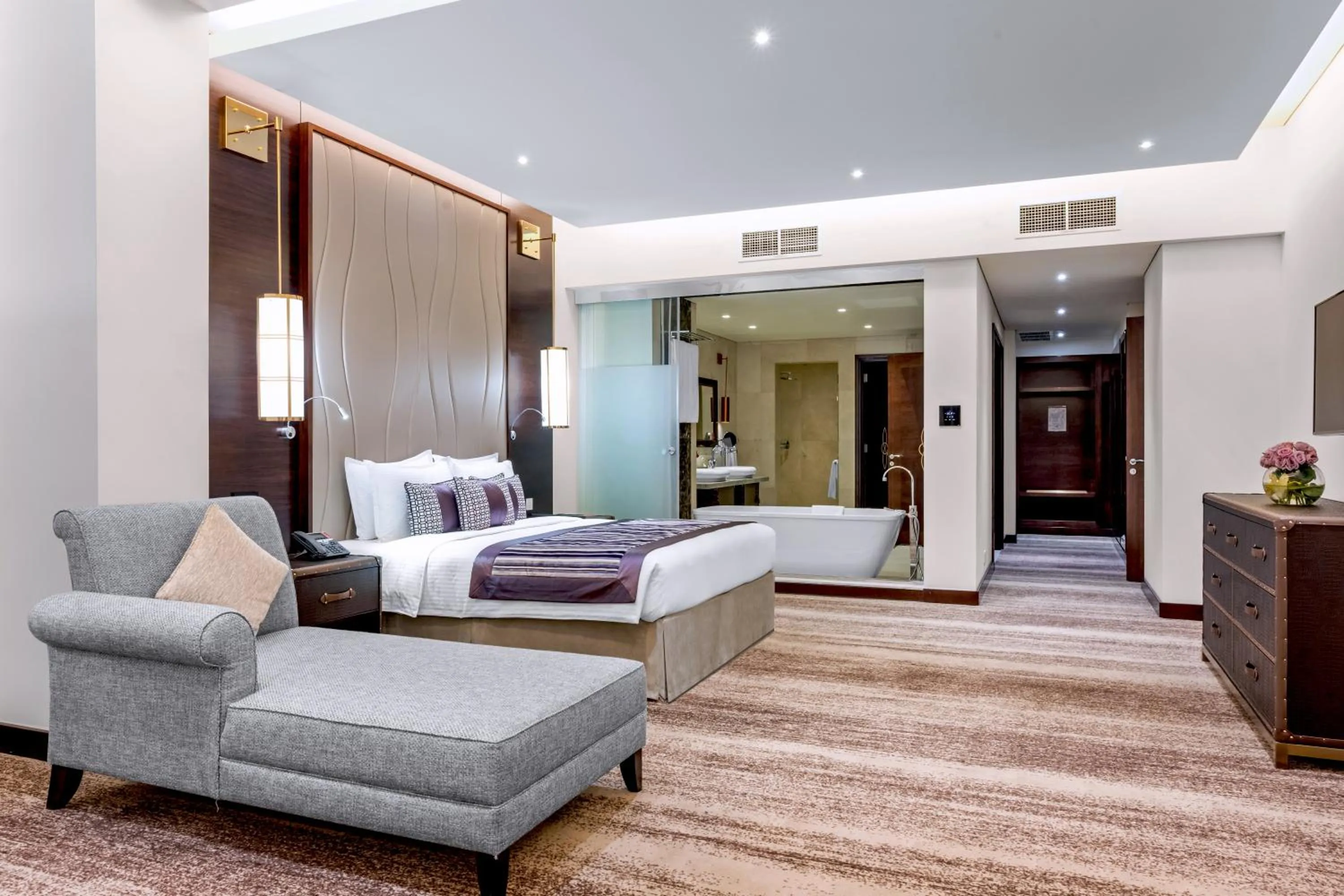Bedroom, Bed in Grand Millennium Tabuk