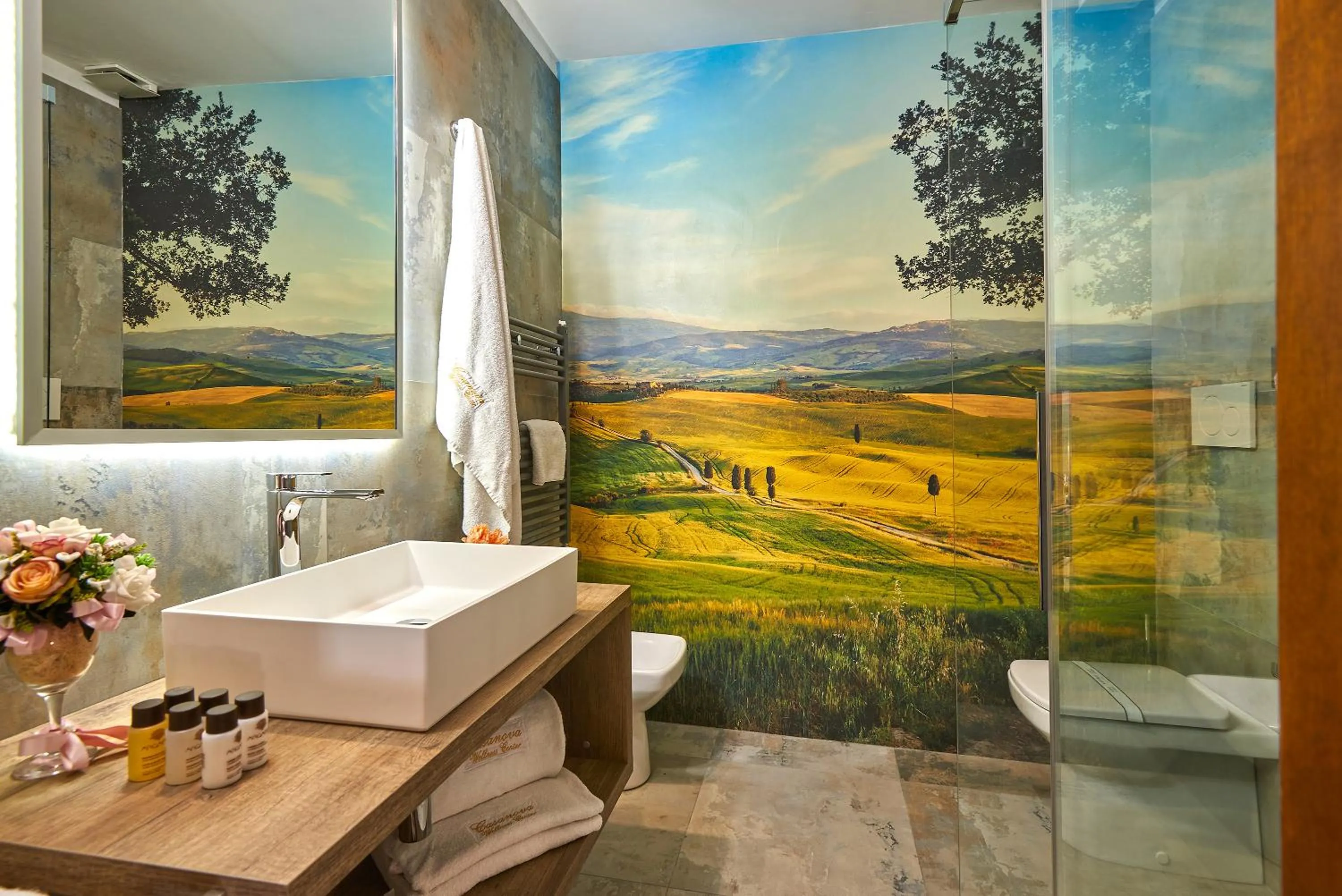 Bathroom in Casanova - Panoramic Rooms and Suites