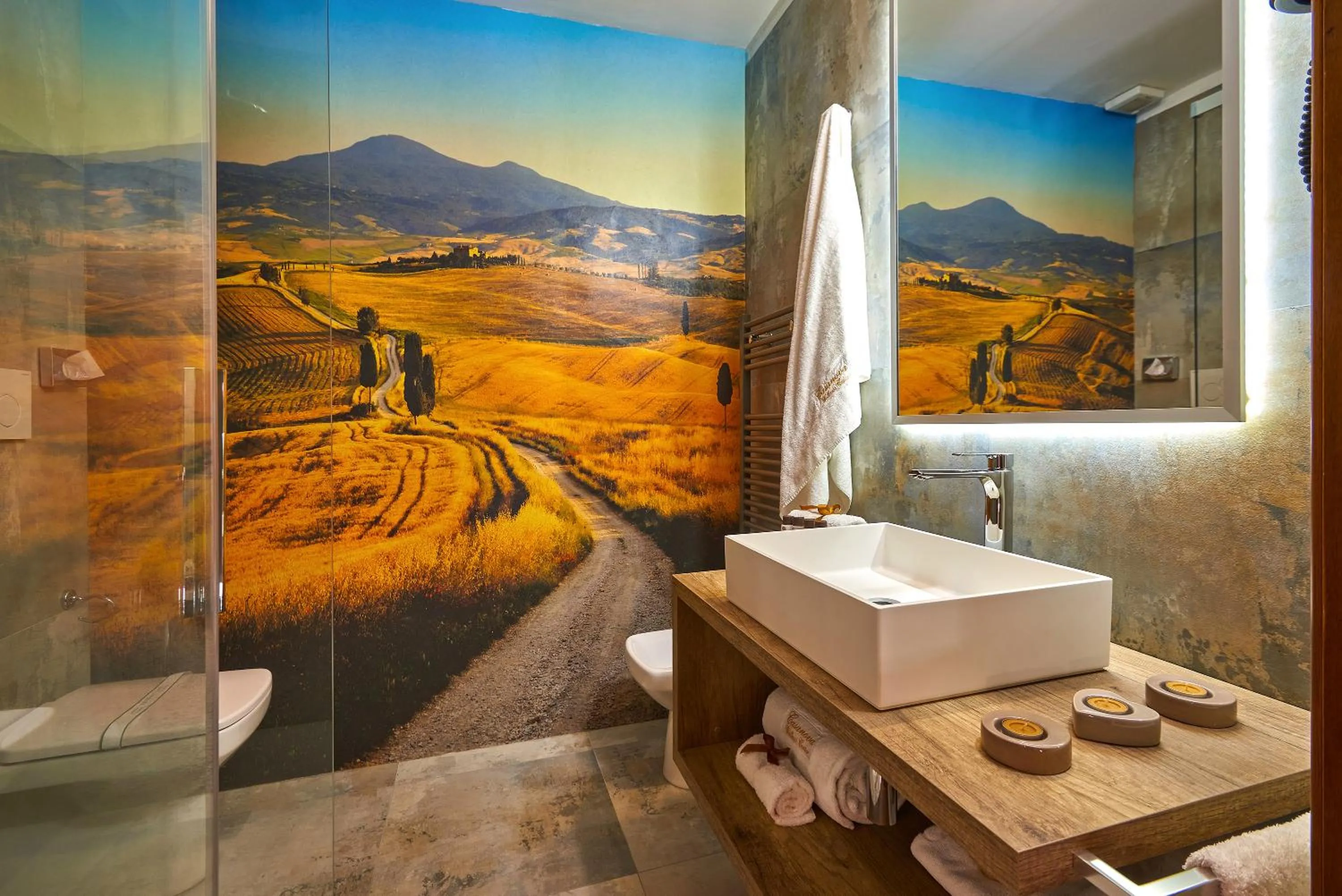 Bathroom in Casanova - Panoramic Rooms and Suites