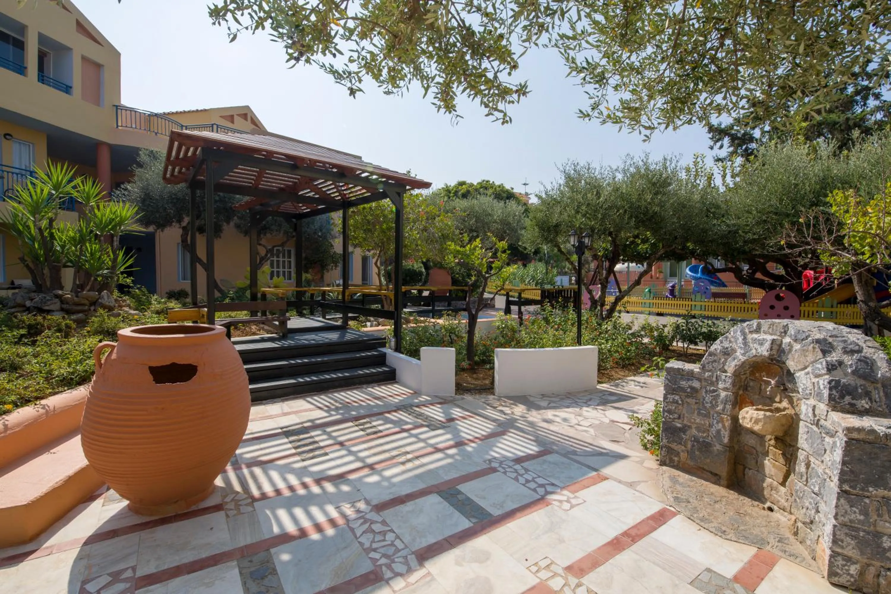Patio in Stefan Village Hotel