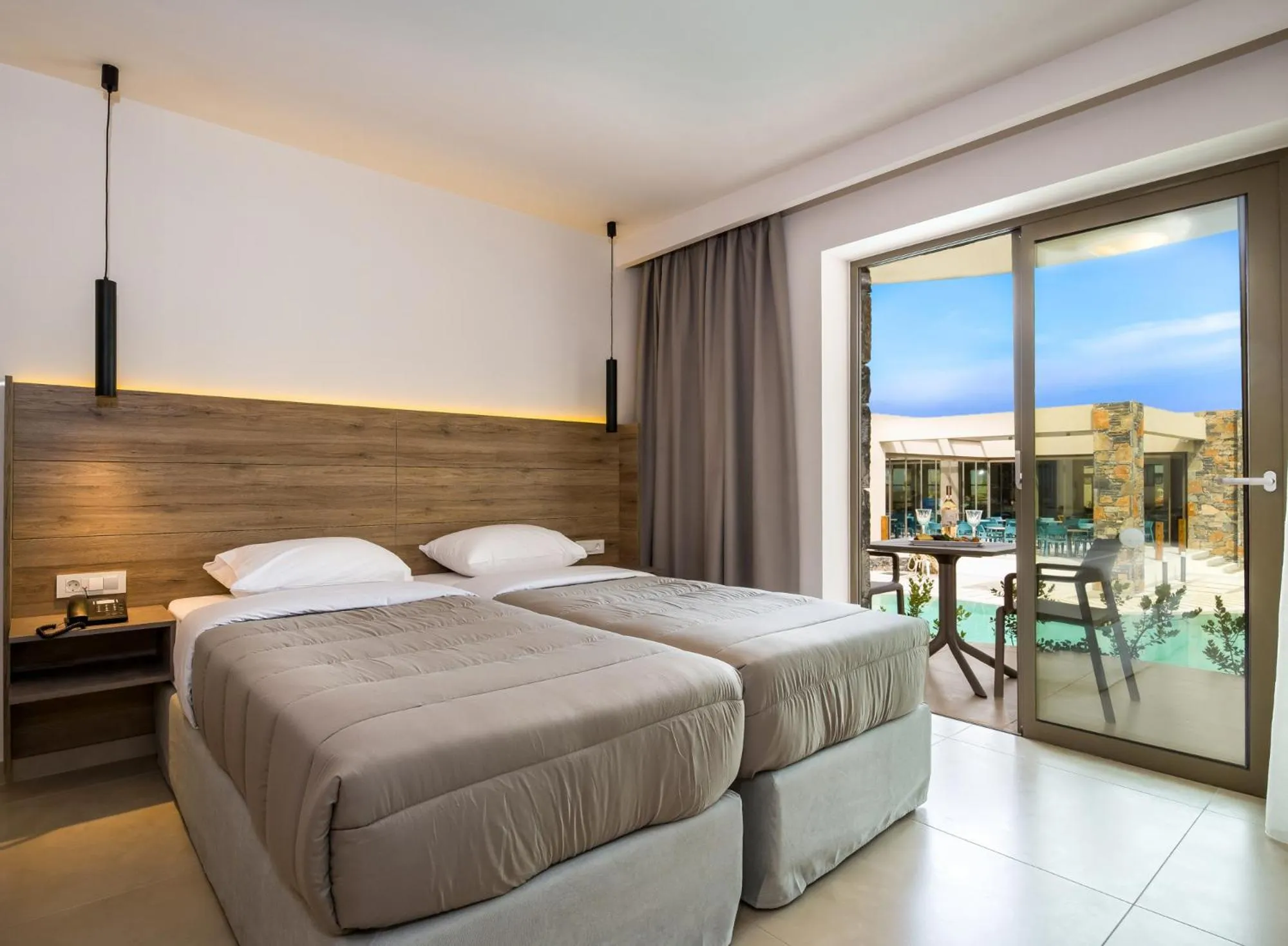 Bed in Stefan Village Hotel