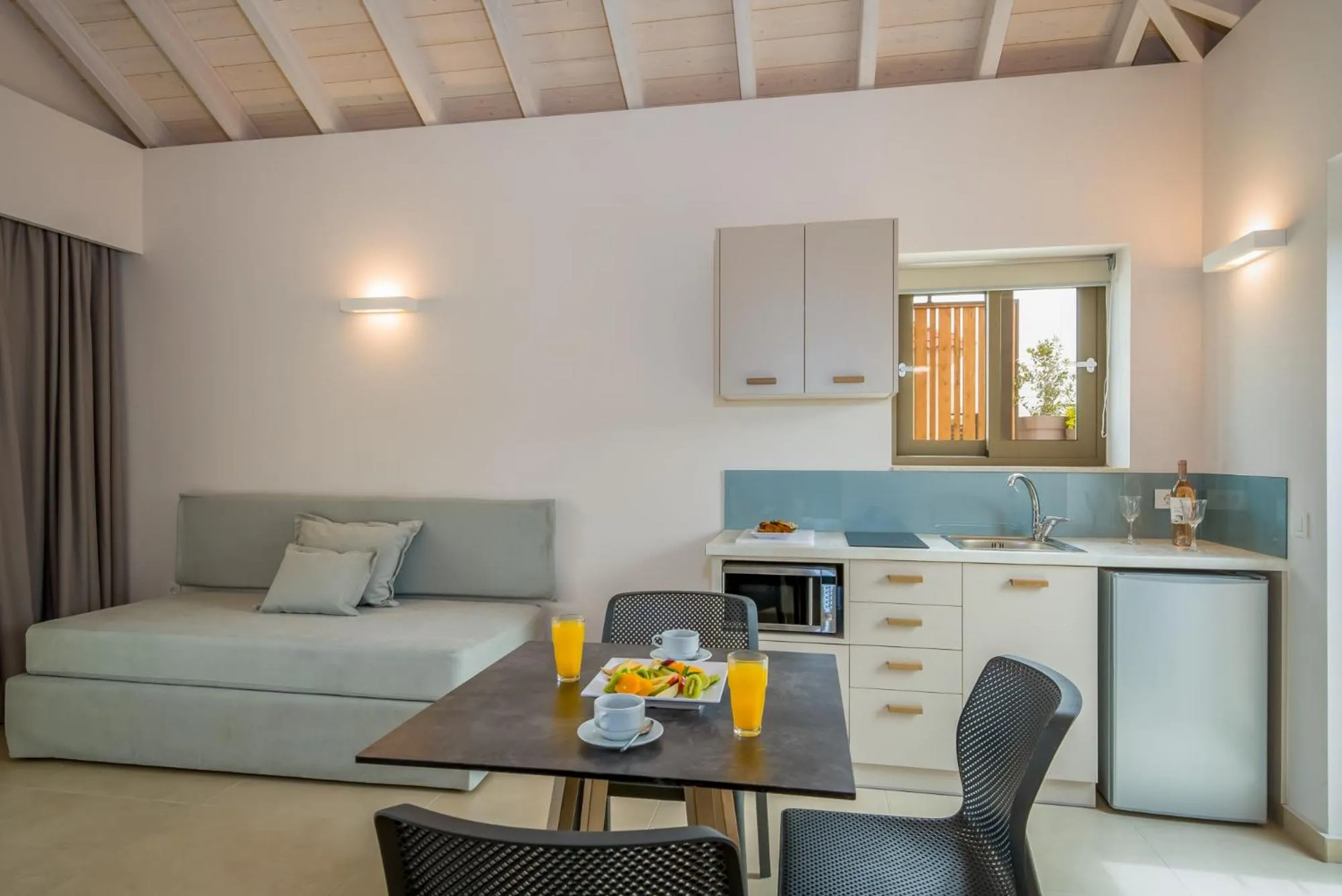 Kitchen or kitchenette in Stefan Village Hotel