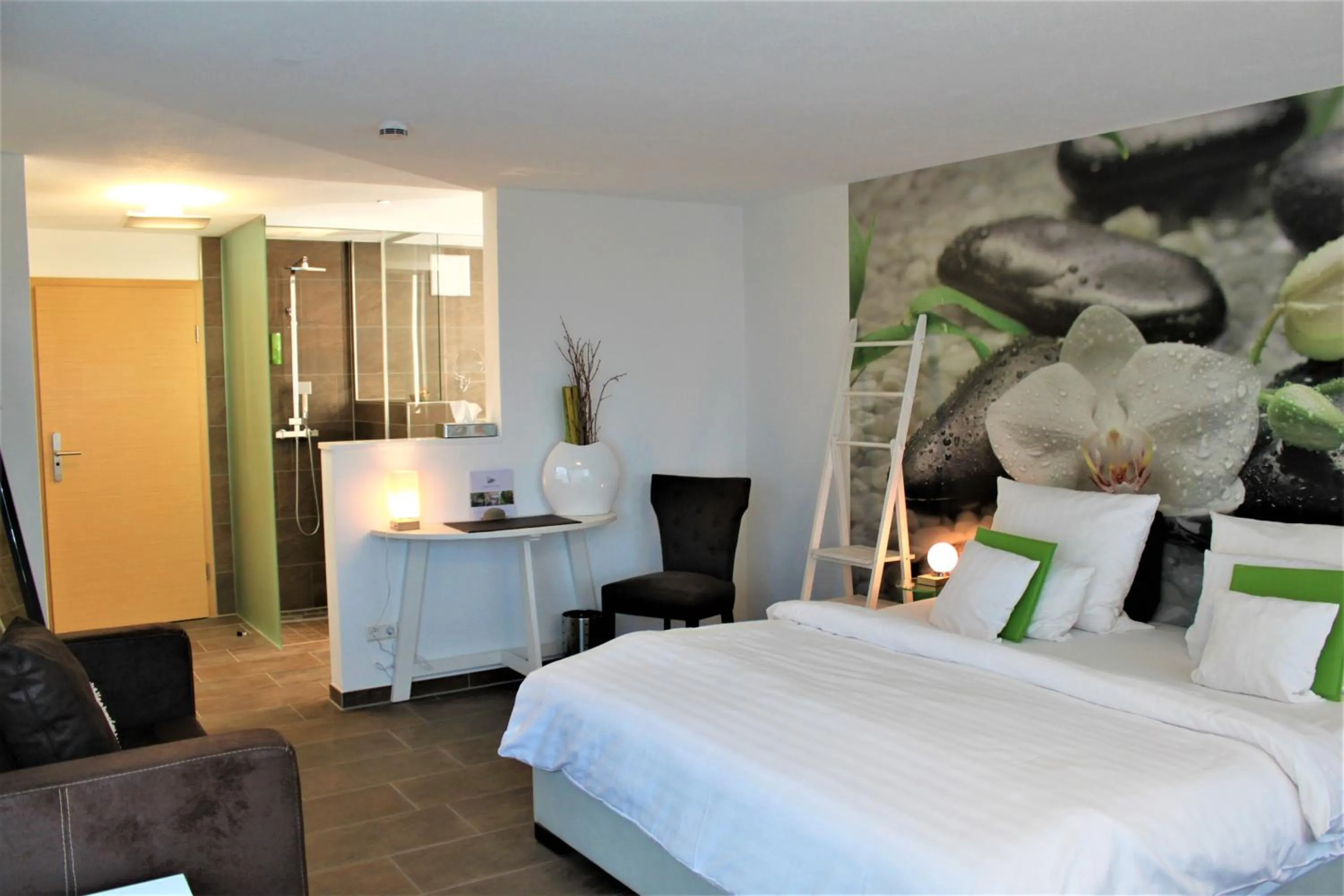 Decorative detail, Bed in Burgunderhof Bodensee - Adults only