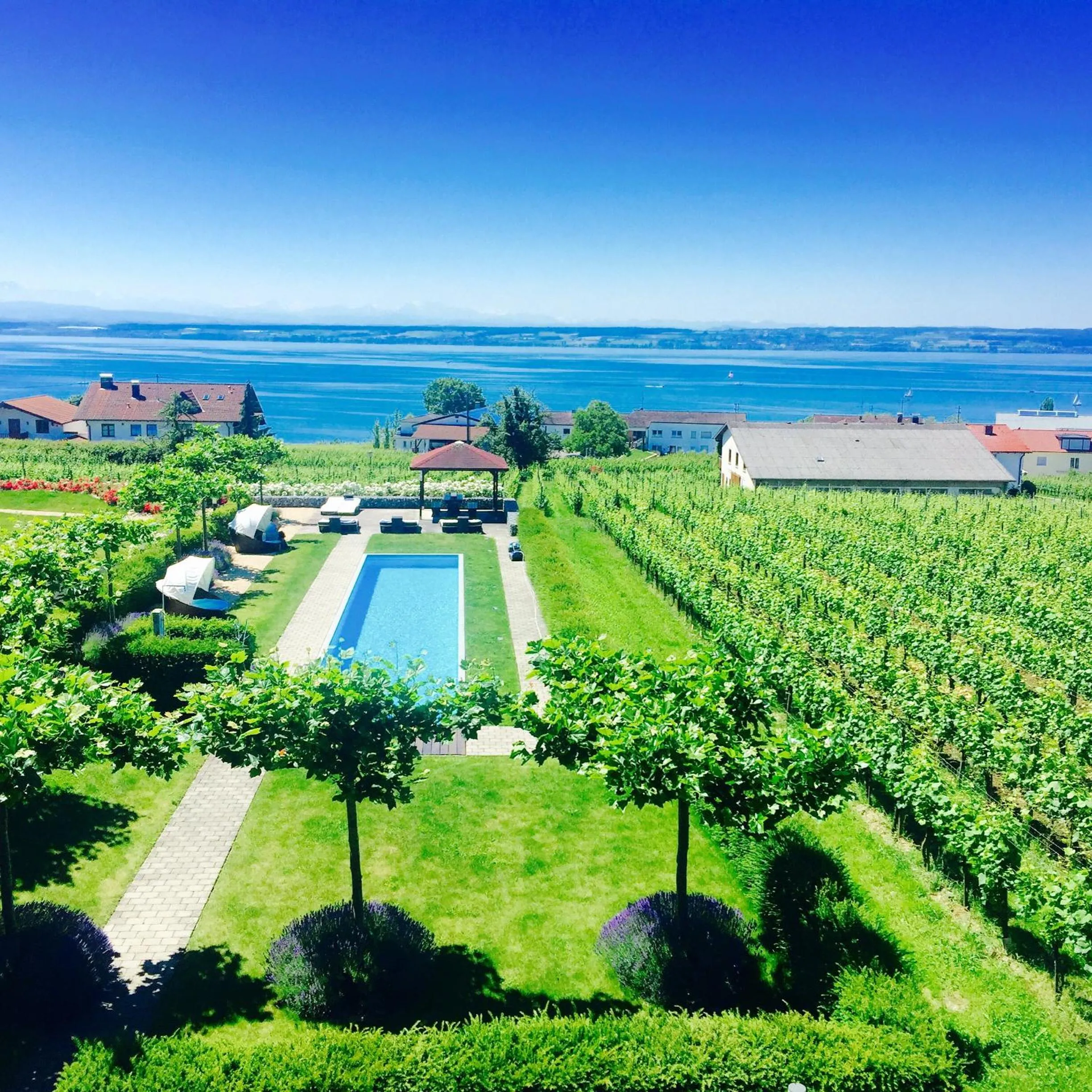 Lake view in Burgunderhof Bodensee - Adults only