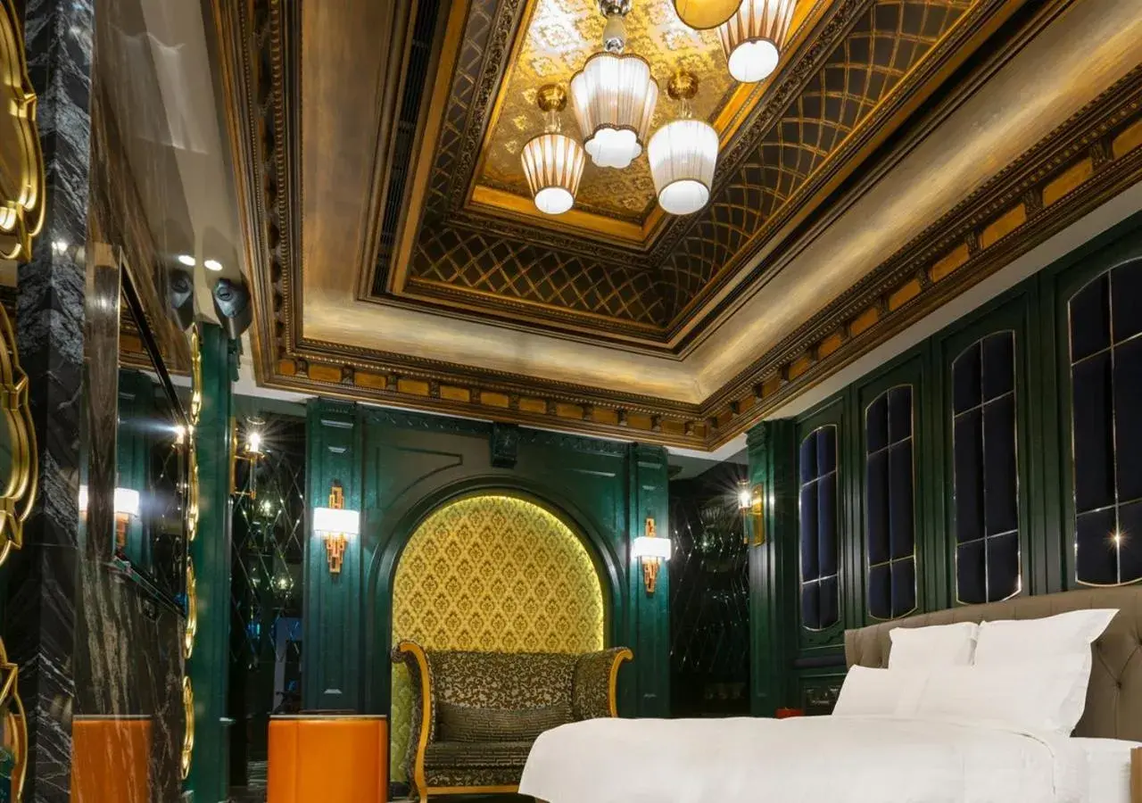 Bed in Royal Group Motel Jhong Hua Branch Bed in Royal Group Motel Jhong Hua Branch