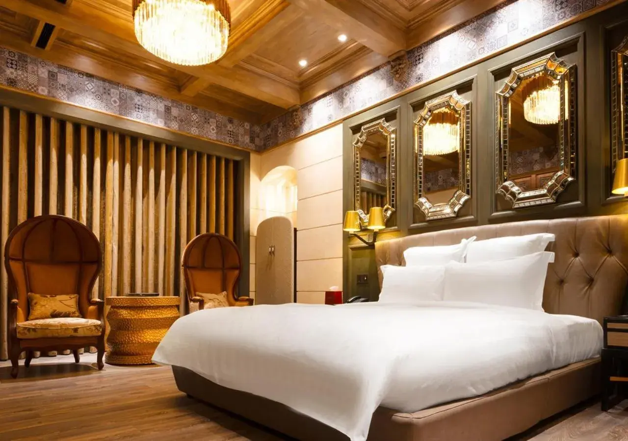 Bed in Royal Group Motel Jhong Hua Branch Bed in Royal Group Motel Jhong Hua Branch