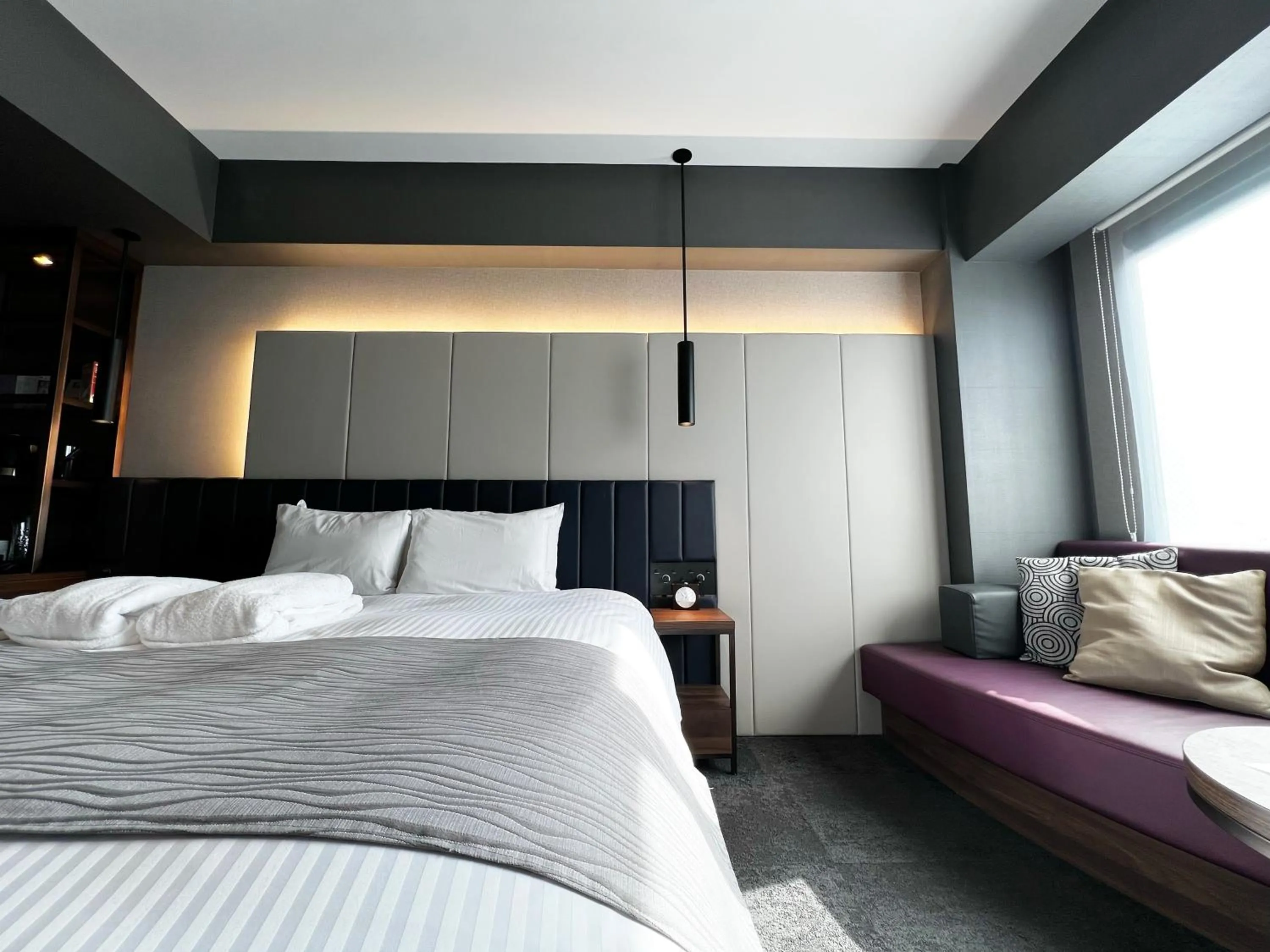 Photo of the whole room, Bed in GRIDS PREMIUM HOTEL OSAKA NAMBA