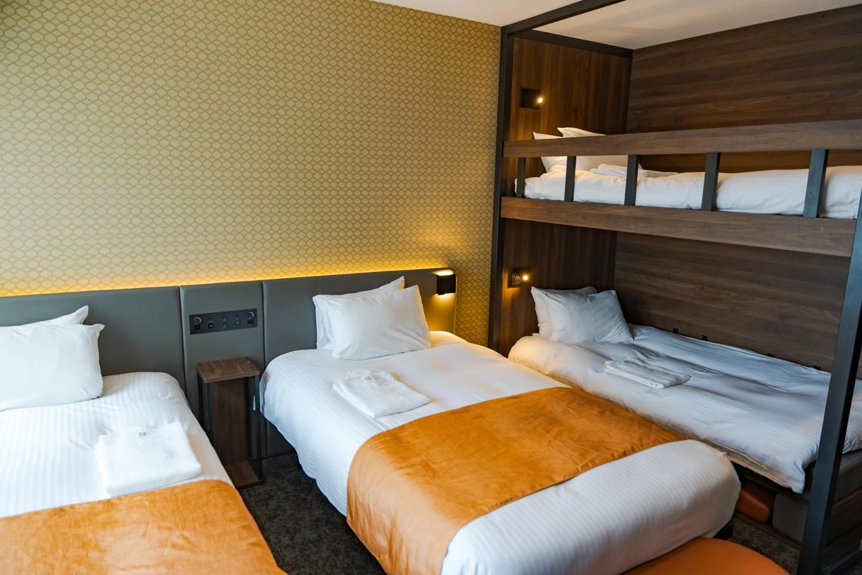 Bed in GRIDS PREMIUM HOTEL OSAKA NAMBA