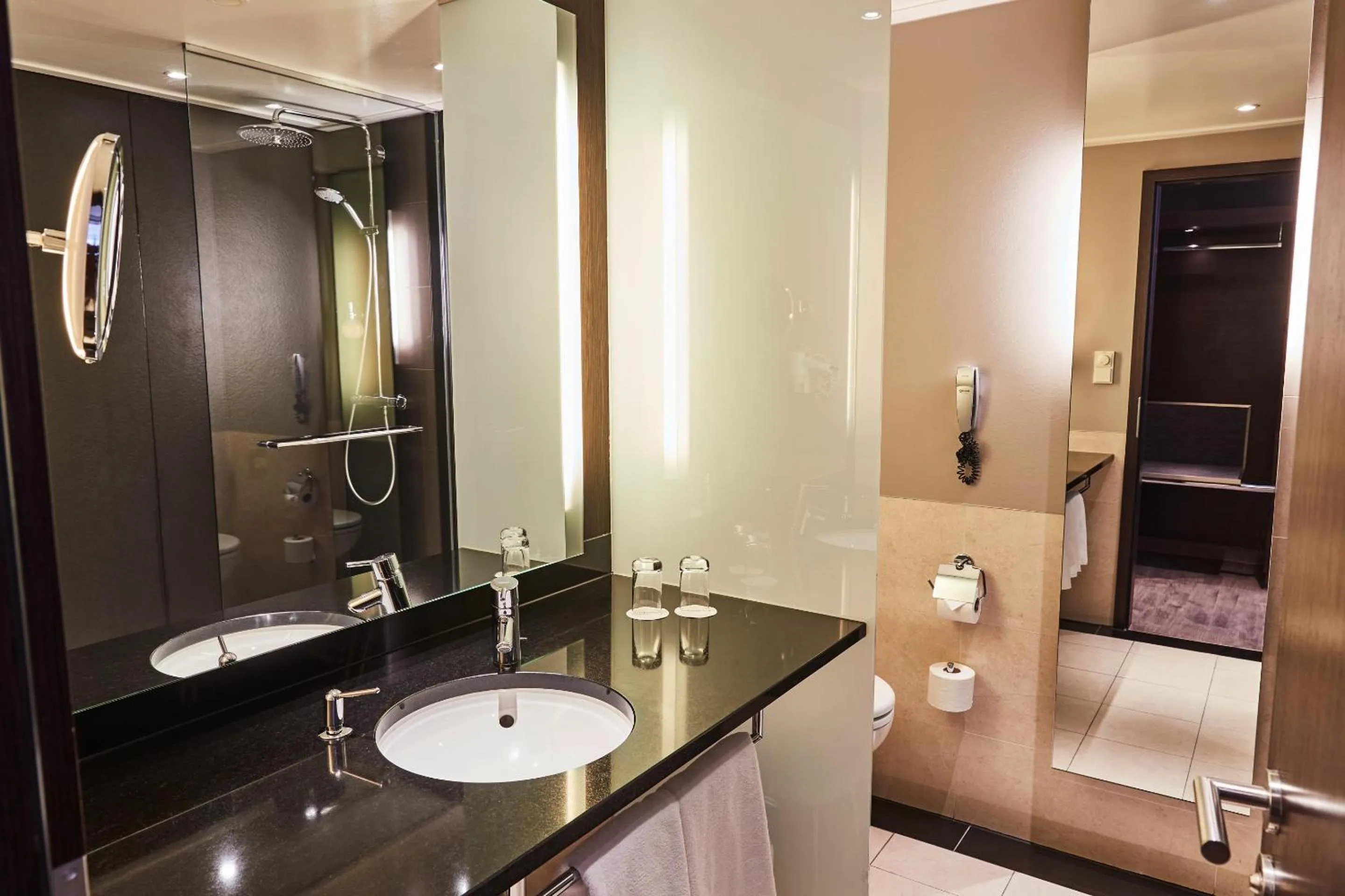 Shower in Steigenberger Hotel de Saxe