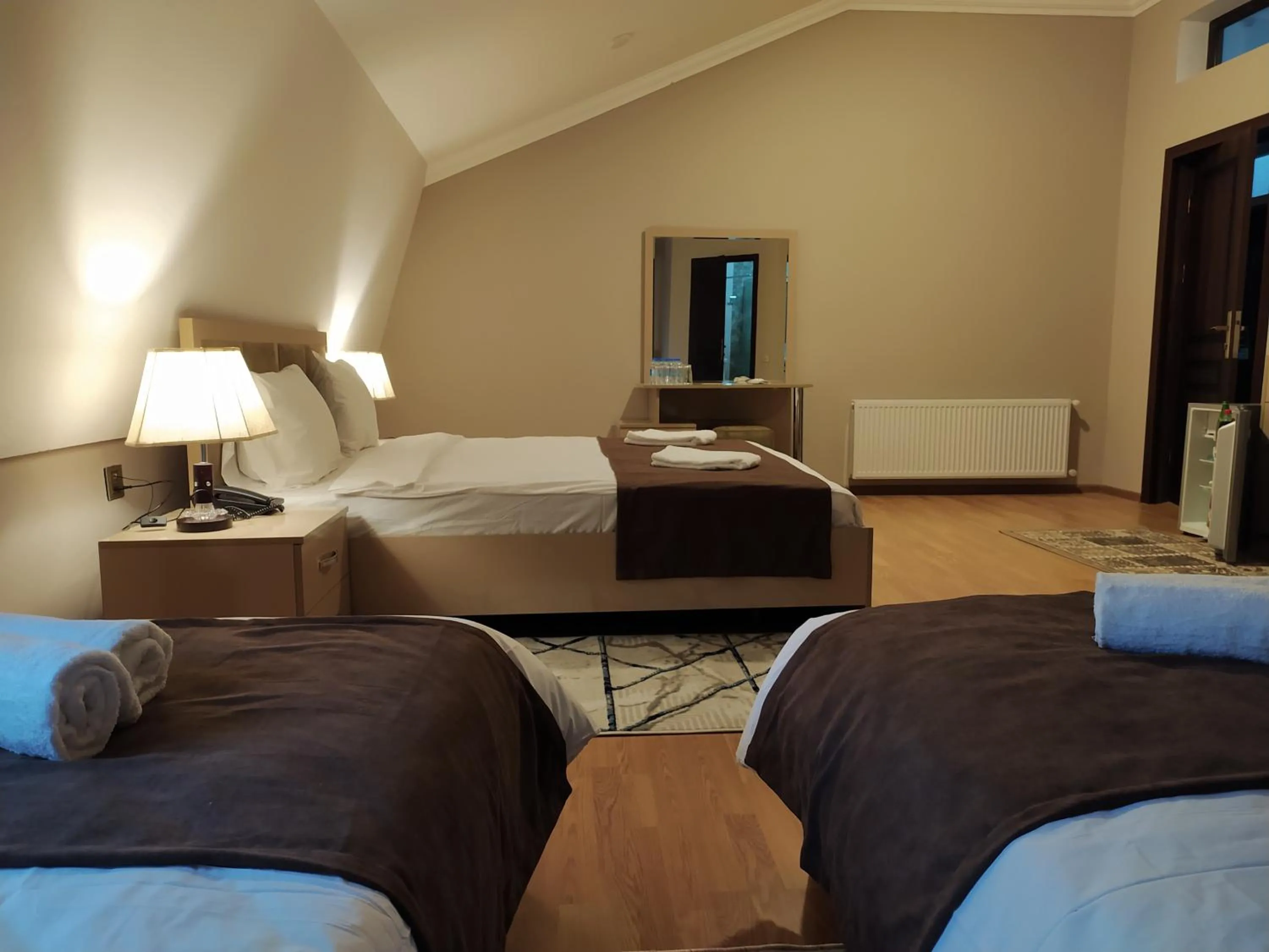 Bed in Gold Hotel Quba