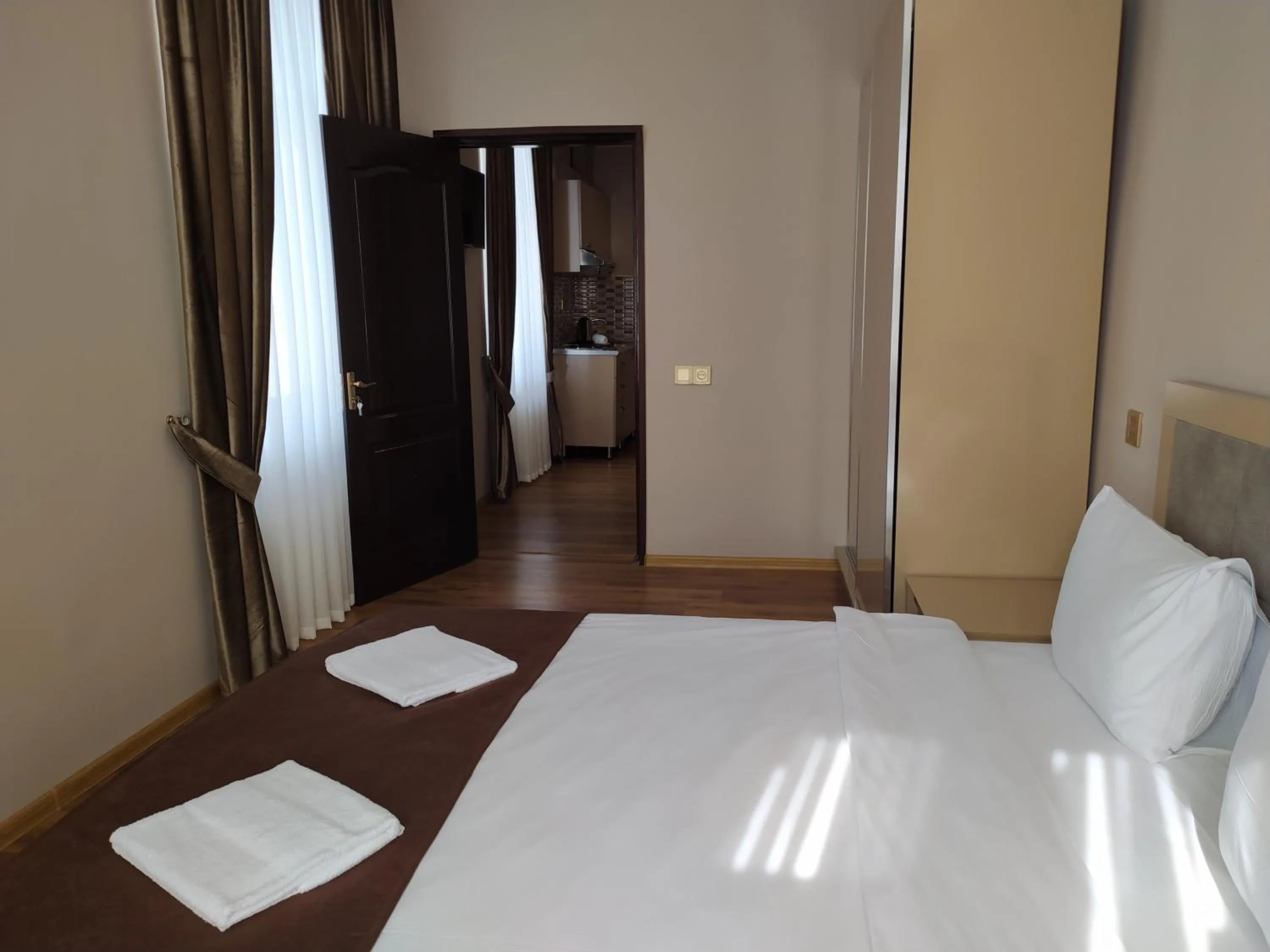 Bed in Gold Hotel Quba