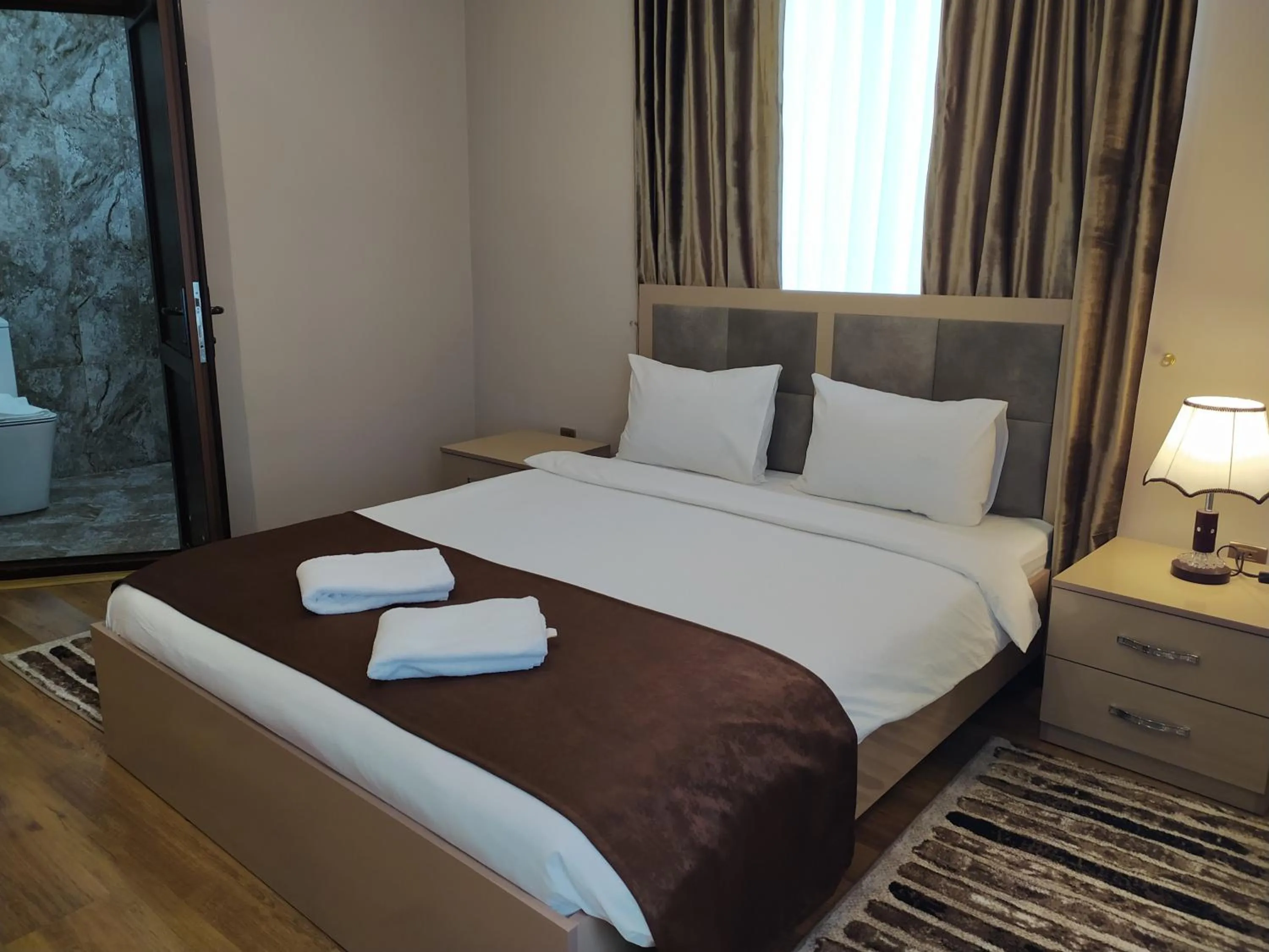 Bedroom, Bed in Gold Hotel Quba