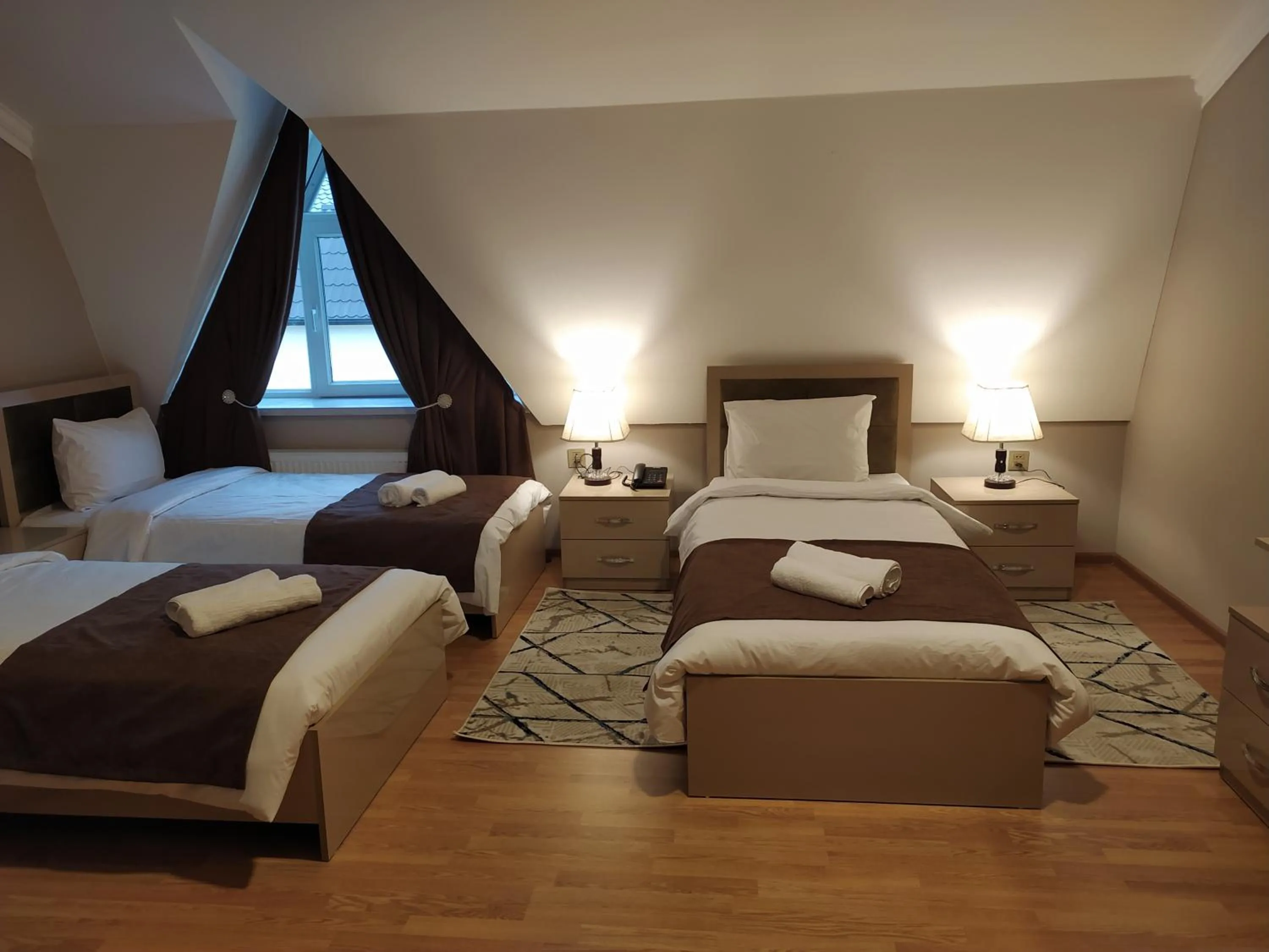 Bedroom, Bed in Gold Hotel Quba