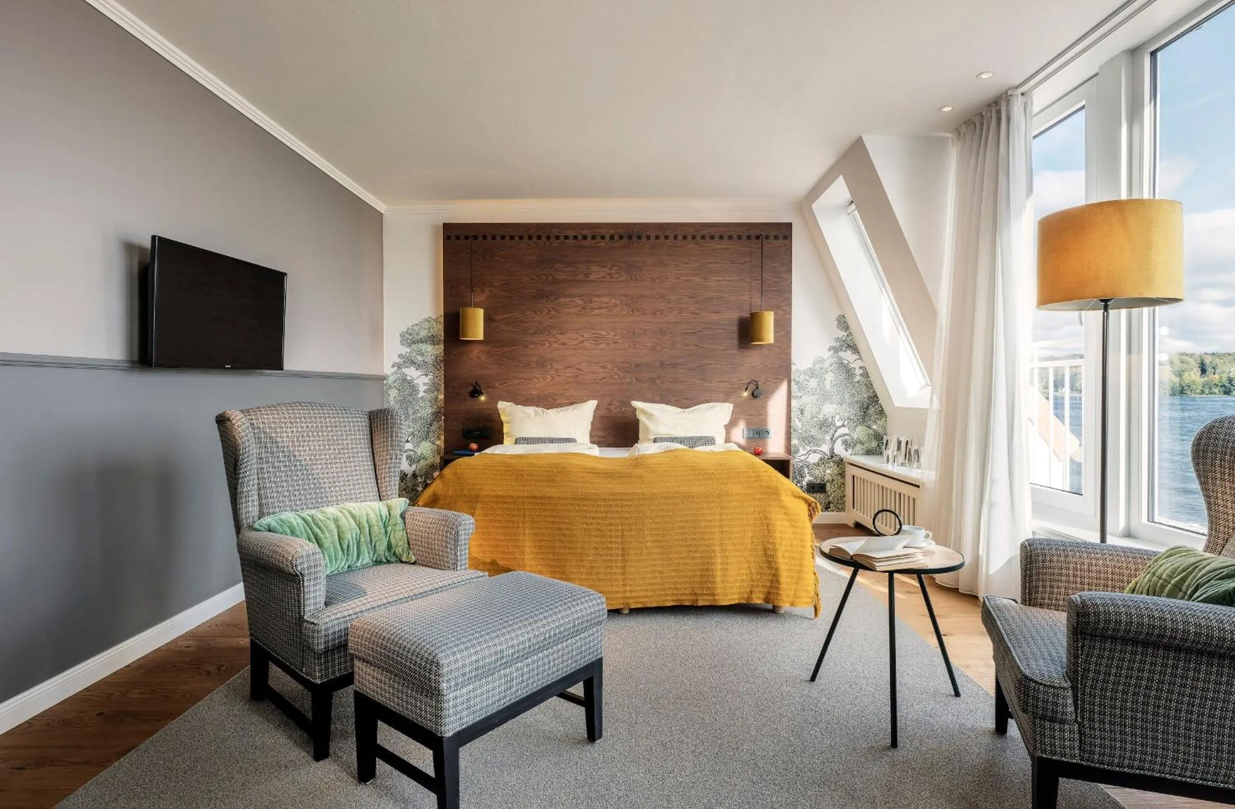 Bed in Hotel Wassersleben