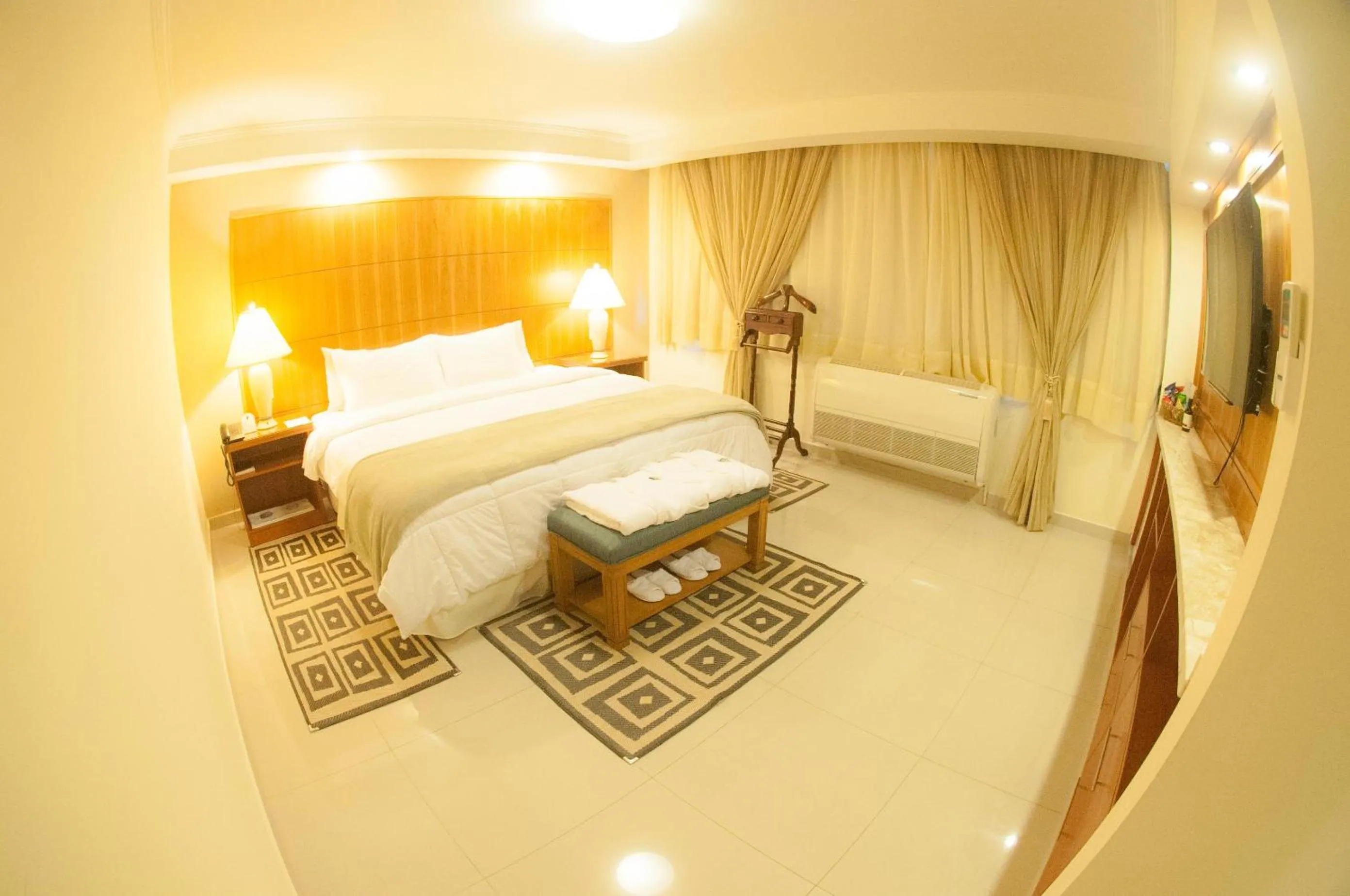 Decorative detail, Bed in Convair Hotel