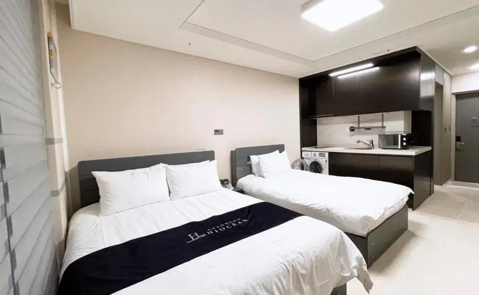 Bed in Hi Ocean Gyeongpo Bed in Hi Ocean Gyeongpo