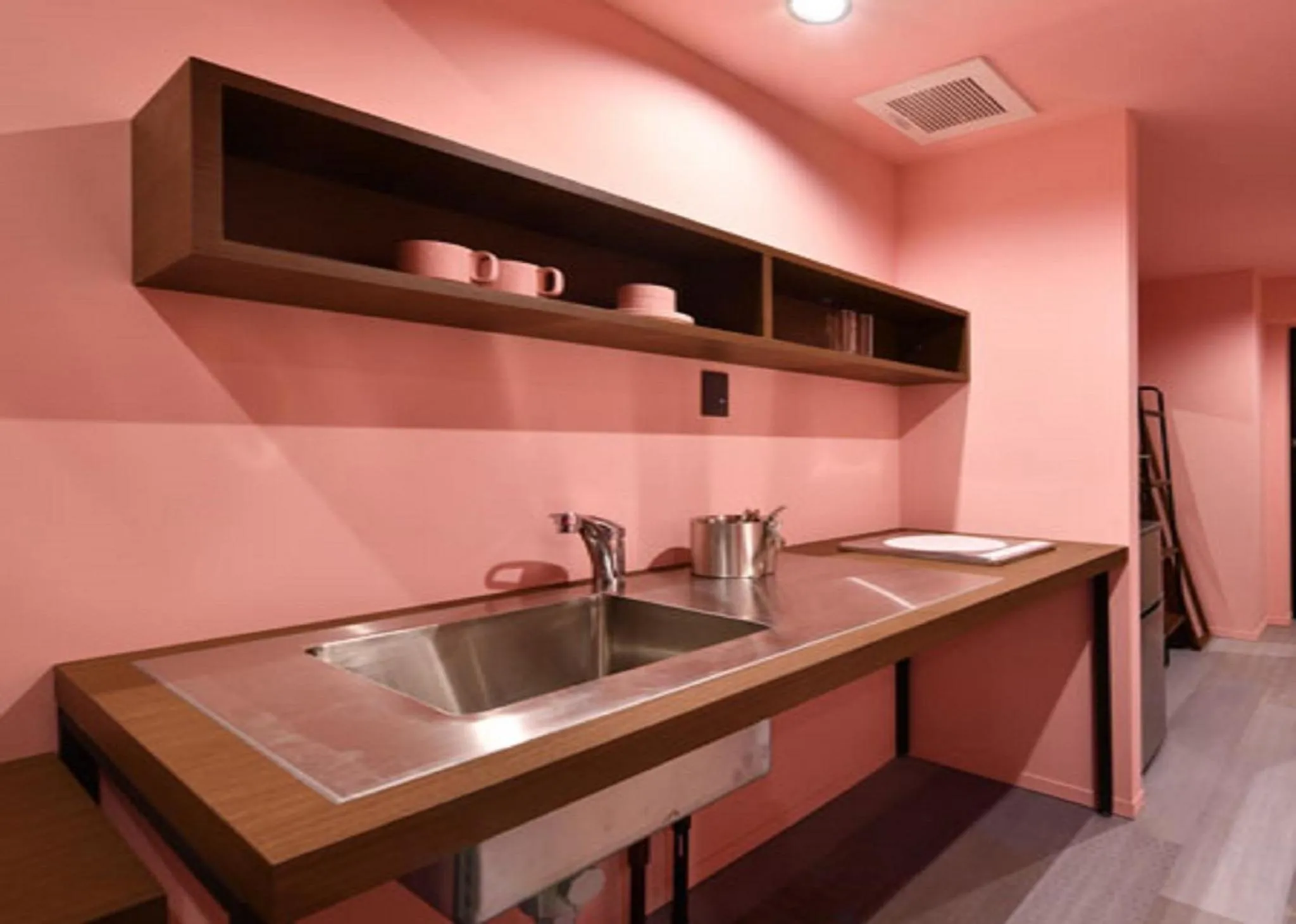 Kitchen or kitchenette in HOTEL PINK HIBISCUS