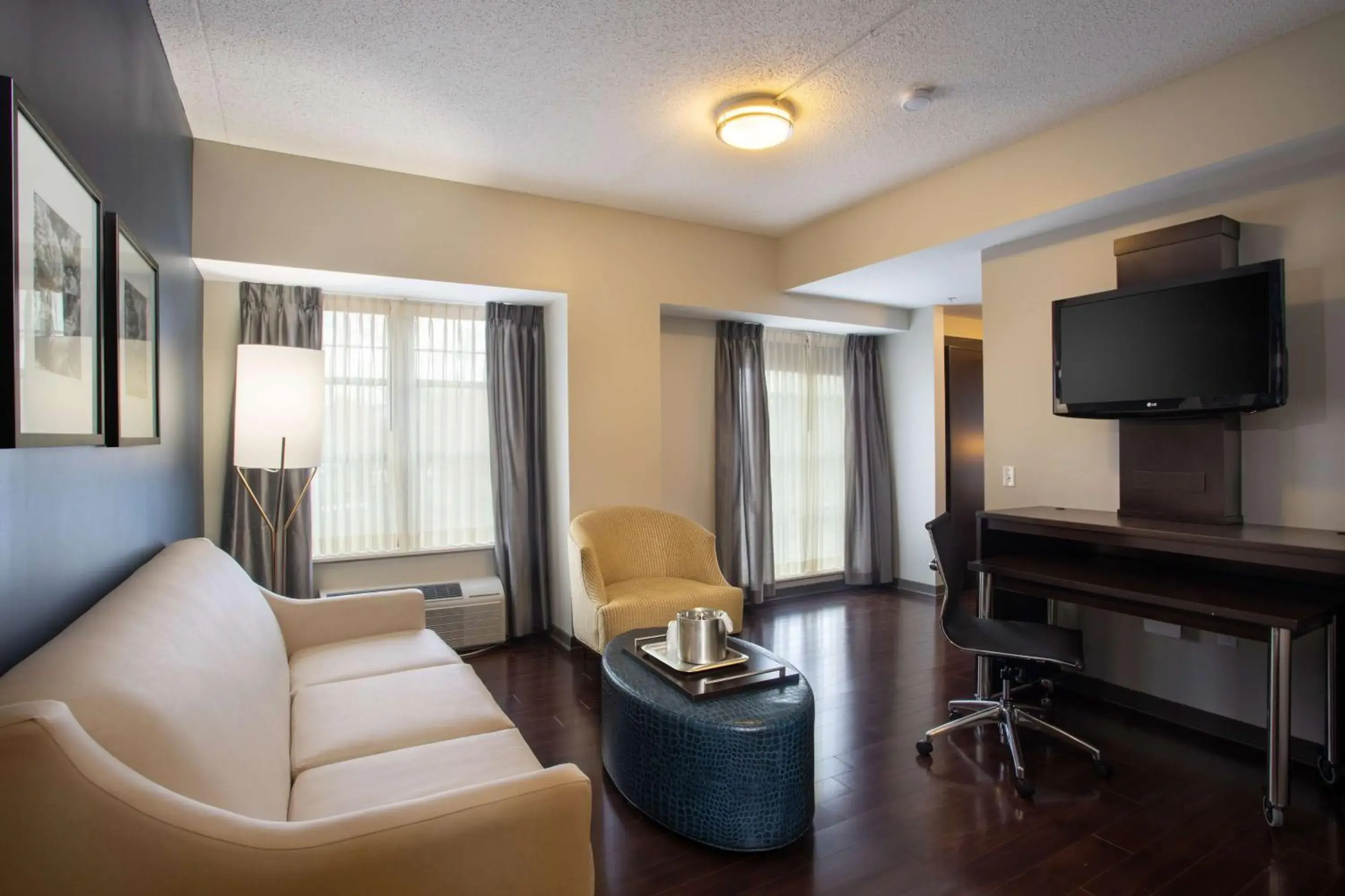 Living room in The Mosey Buffalo Williamsville Tapestry Collection Hilton Living room in The Mosey Buffalo Williamsville Tapestry Collection Hilton