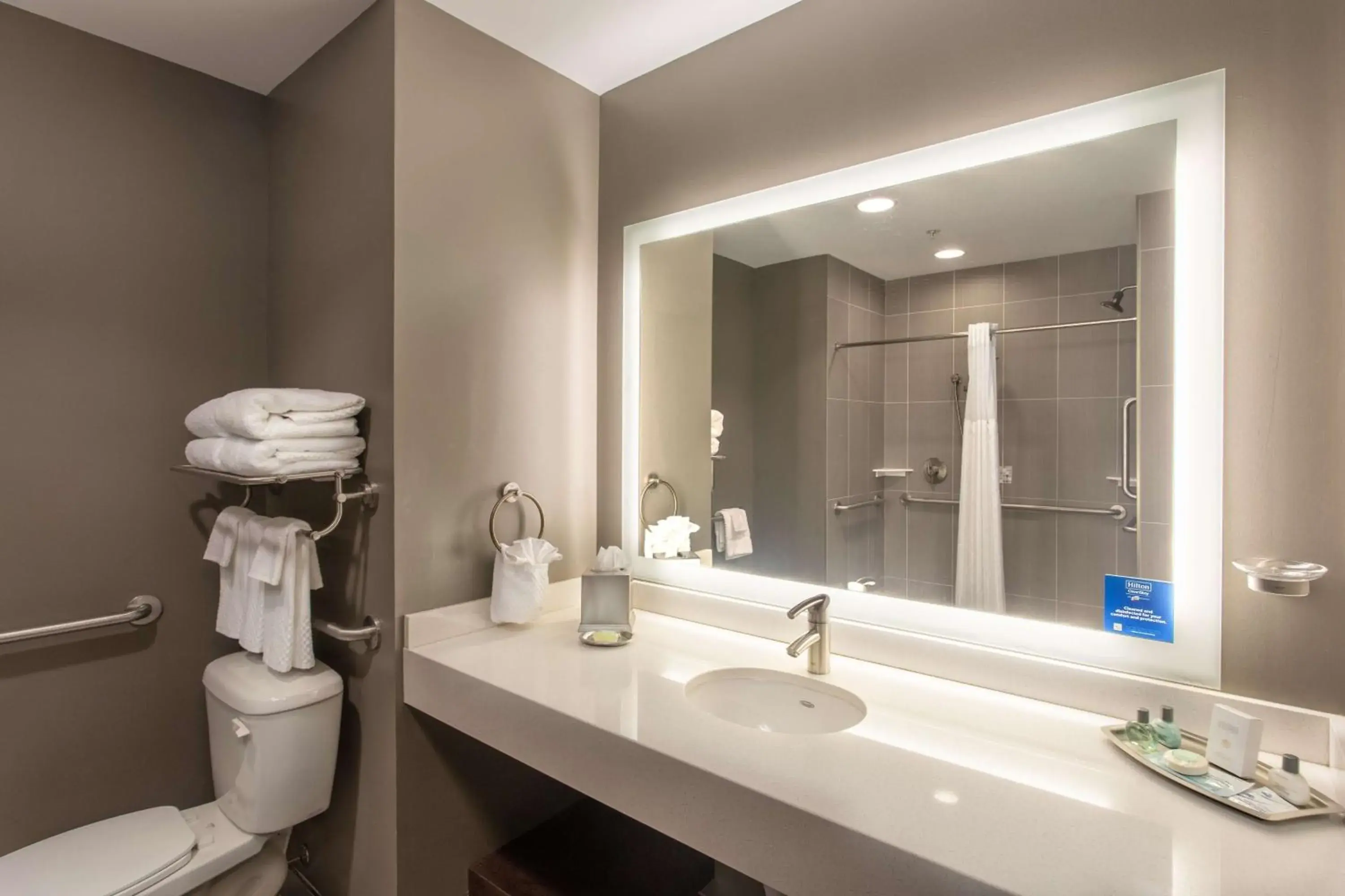 Bathroom in The Mosey Buffalo Williamsville Tapestry Collection Hilton Bathroom in The Mosey Buffalo Williamsville Tapestry Collection Hilton