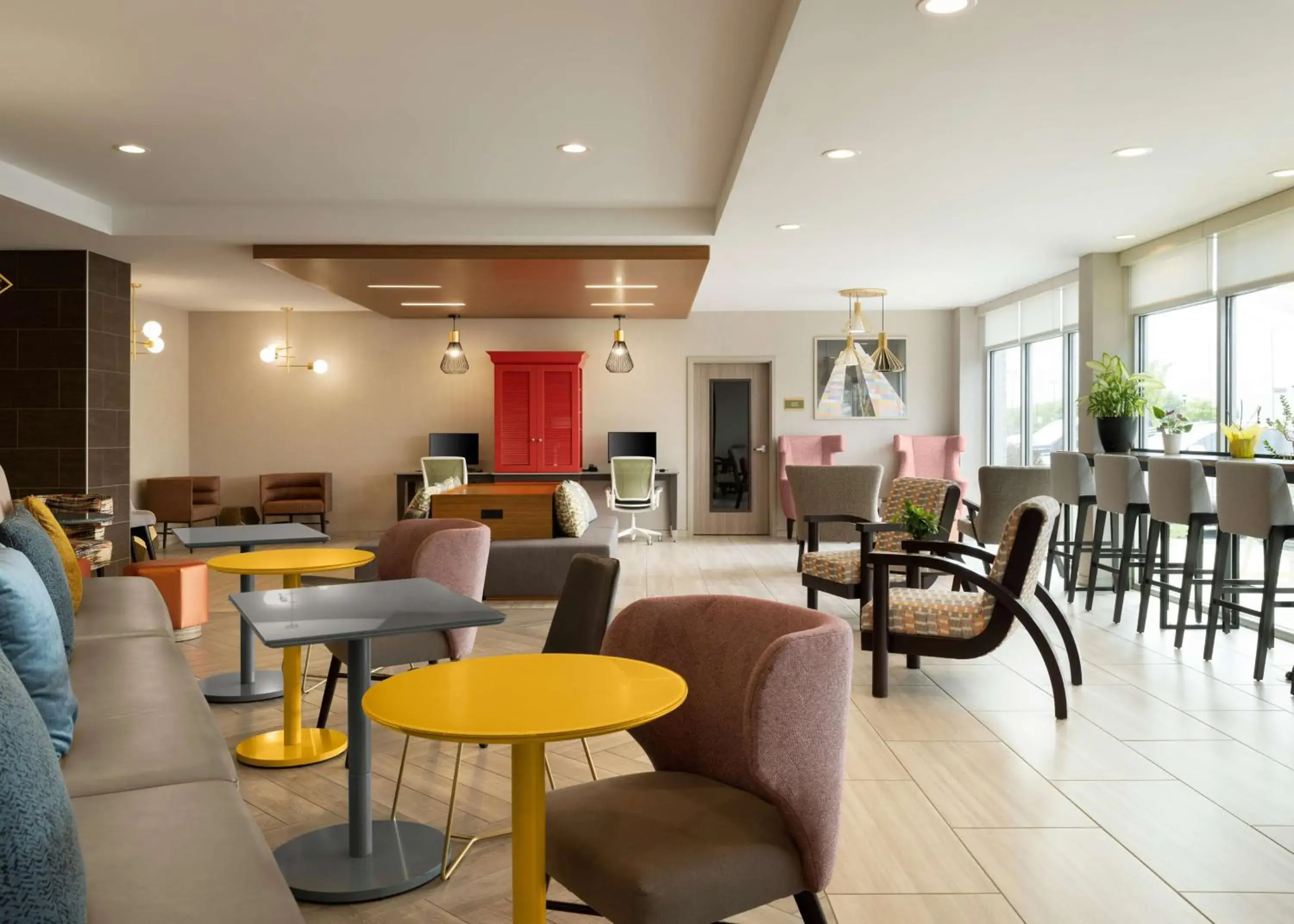 Lobby or reception in Home2 Suites Troy, OH Lobby or reception in Home2 Suites Troy, OH