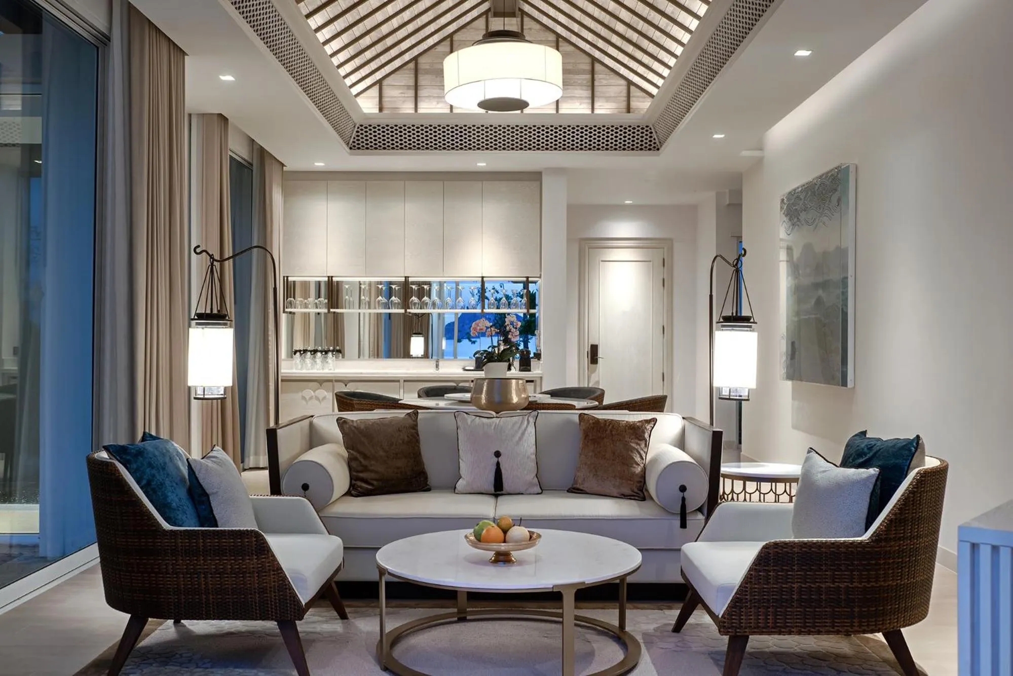 Living room in Banyan Tree Krabi