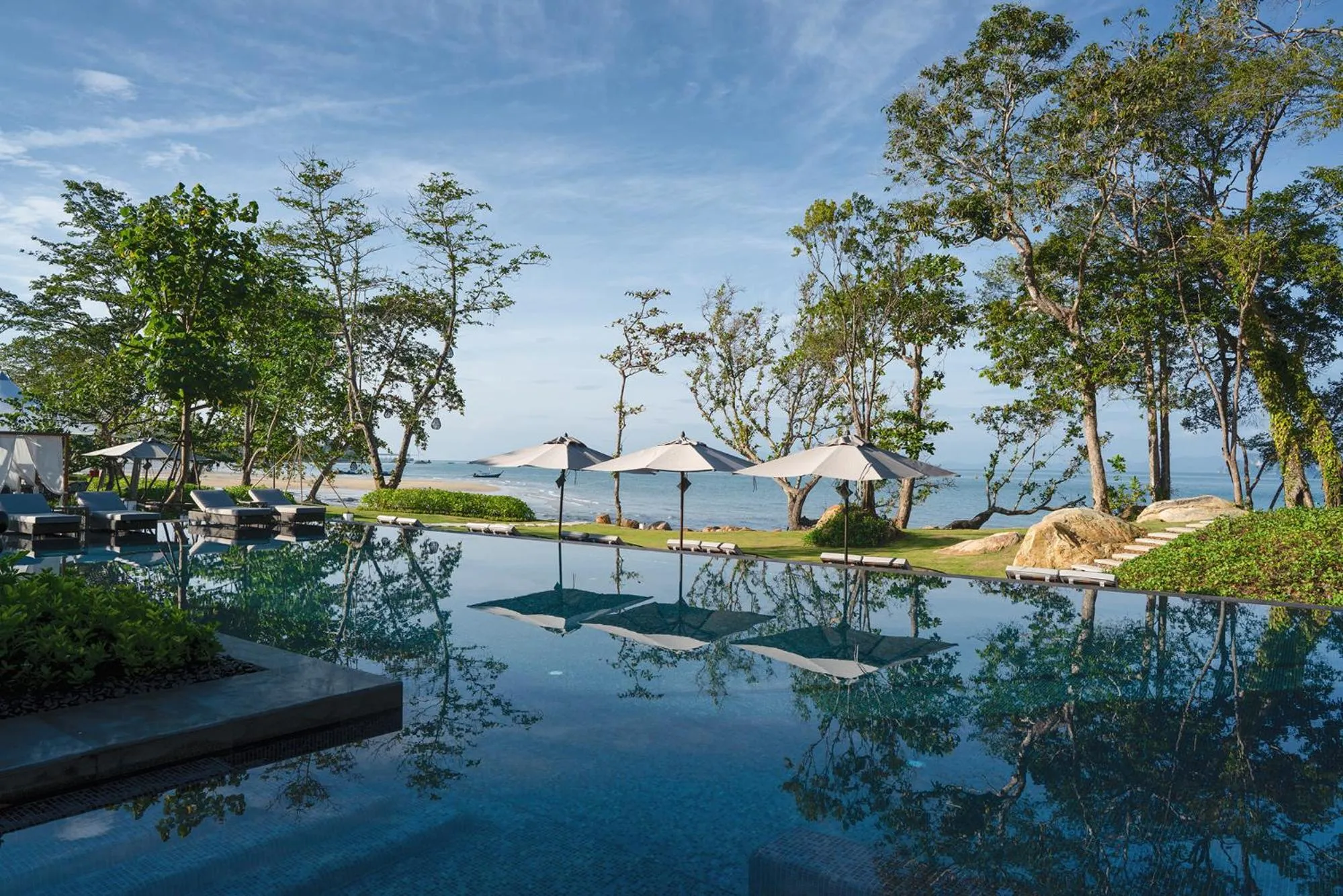 Swimming pool in Banyan Tree Krabi