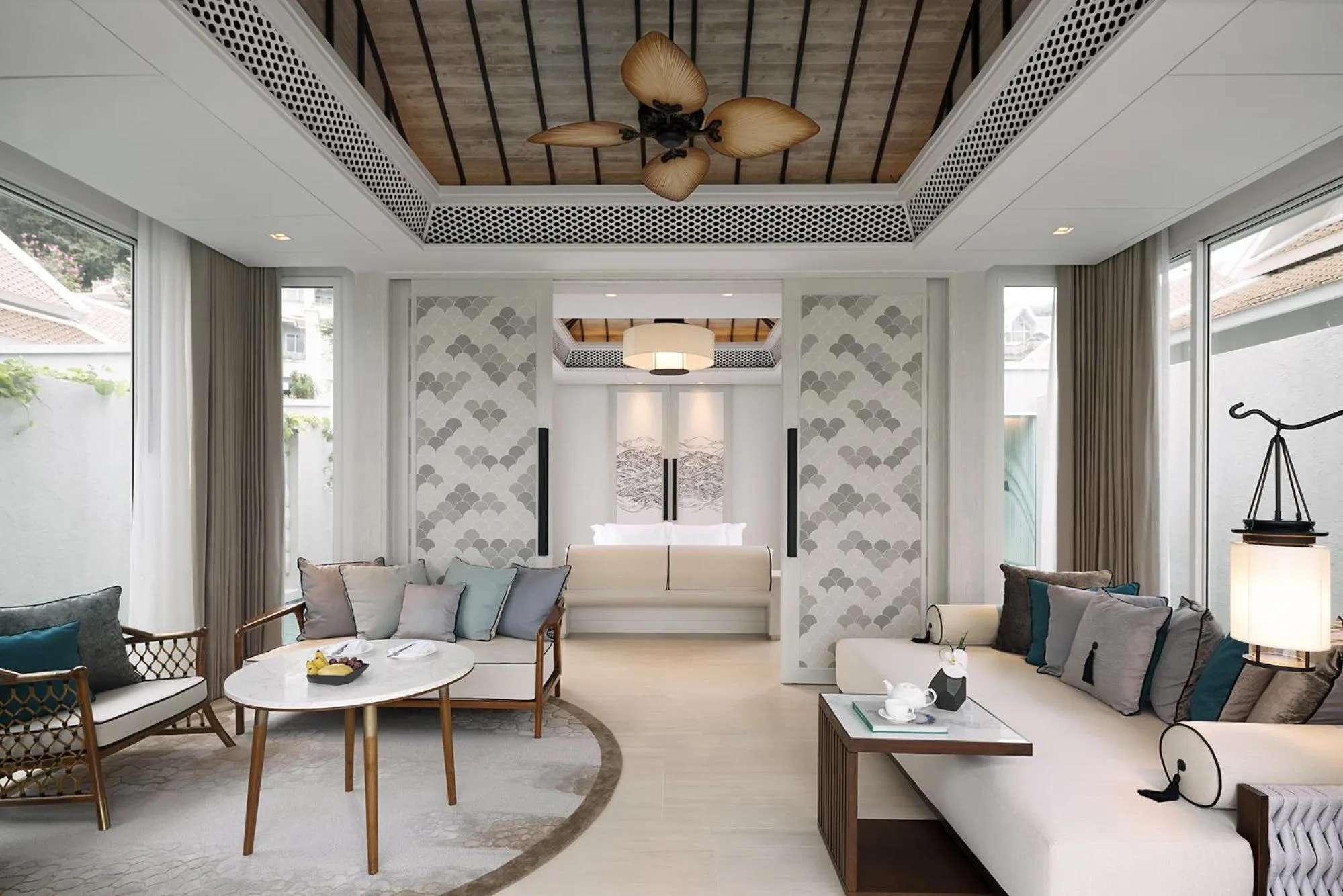 Living room in Banyan Tree Krabi