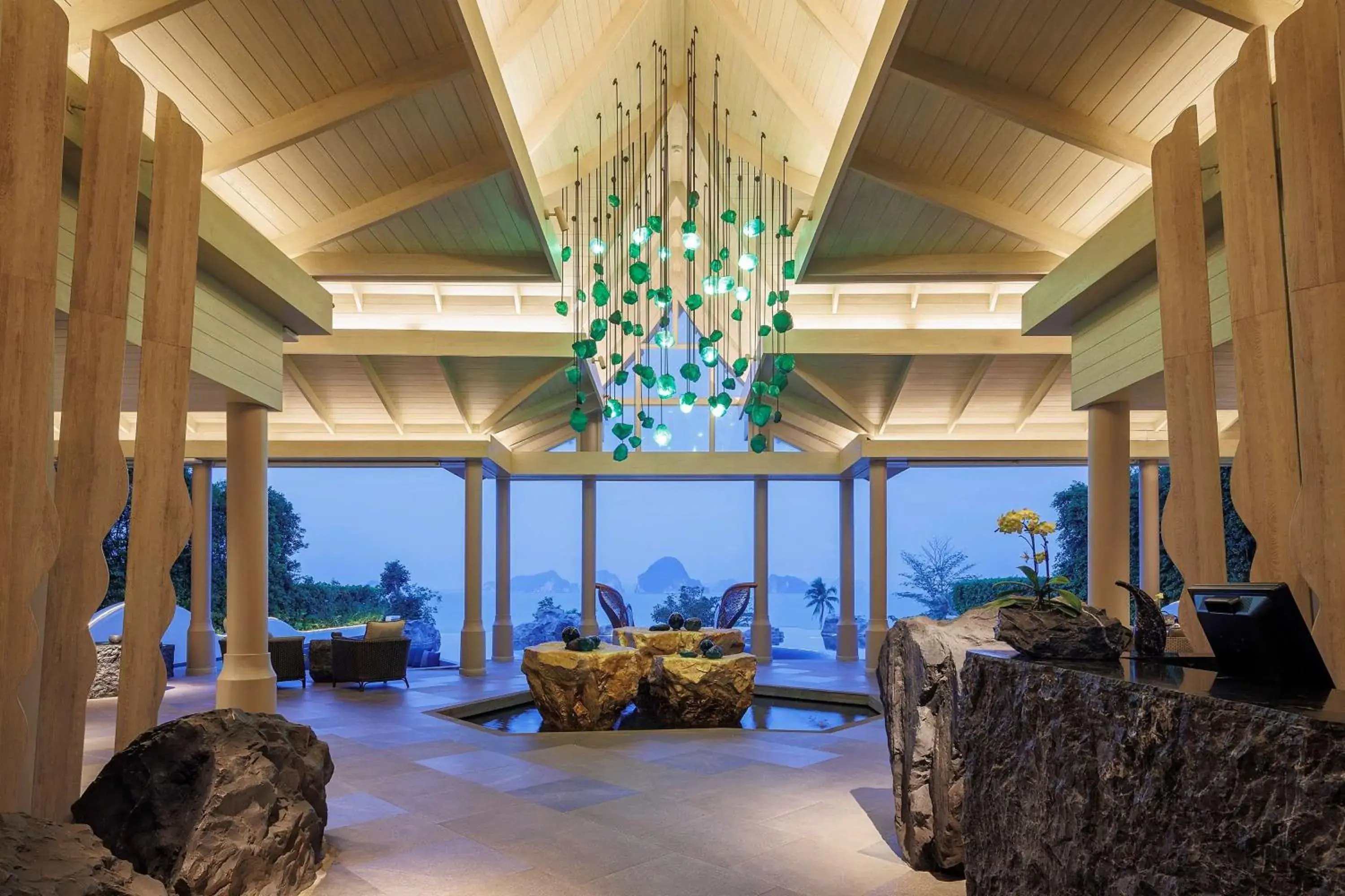 Lobby or reception in Banyan Tree Krabi Lobby or reception in Banyan Tree Krabi