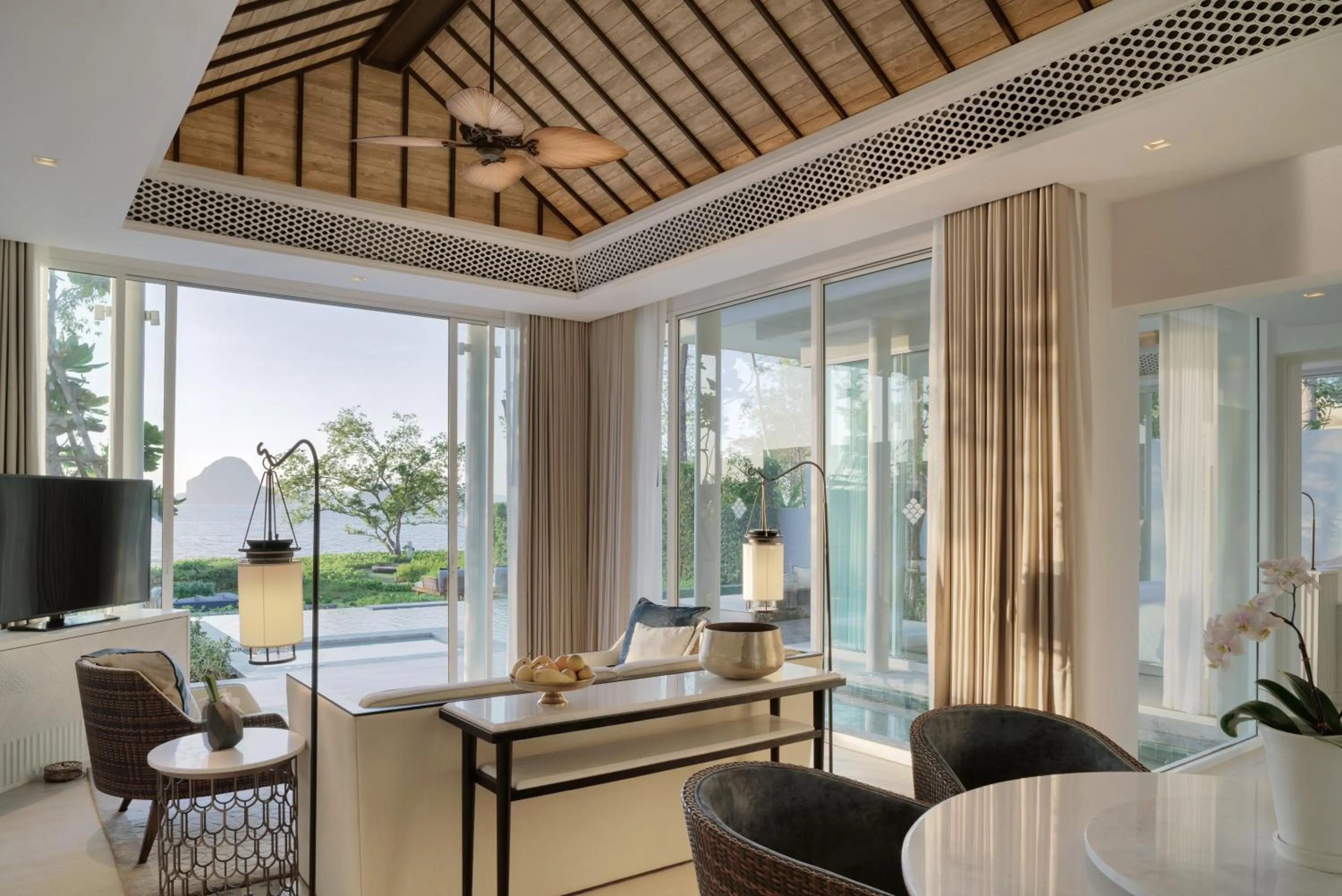 Living room in Banyan Tree Krabi