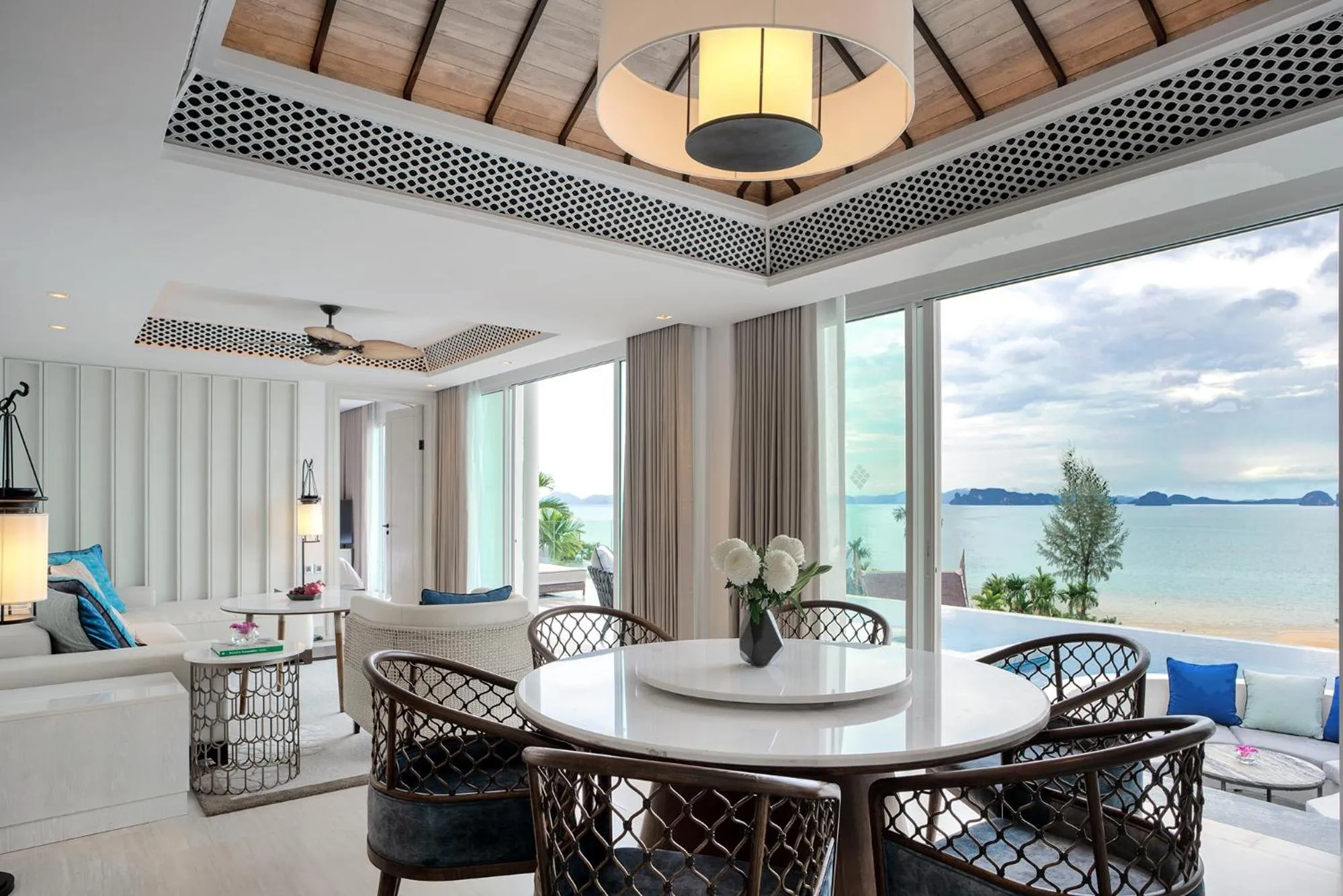 Living room in Banyan Tree Krabi