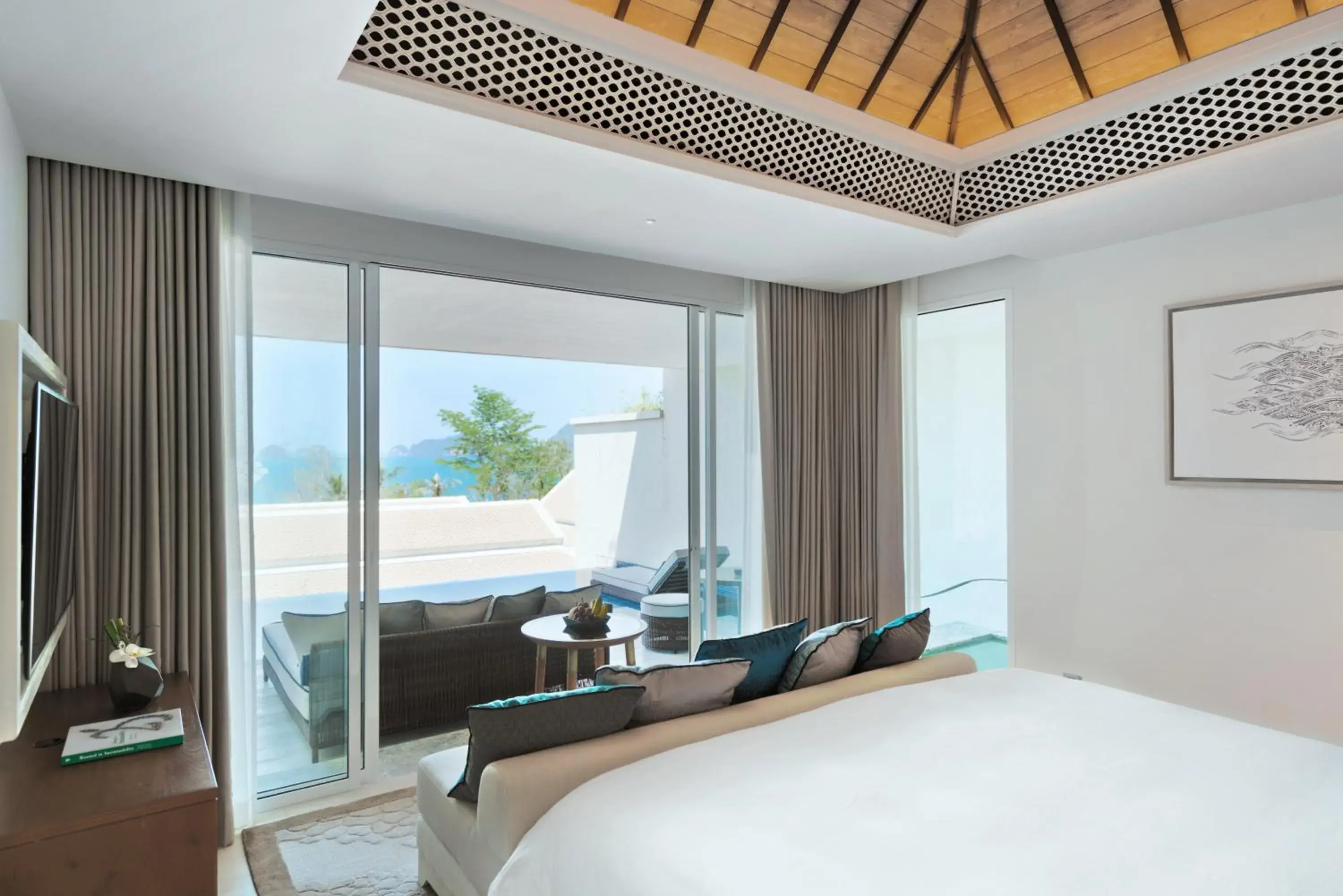 View (from property/room), Bed in Banyan Tree Krabi View (from property/room), Bed in Banyan Tree Krabi
