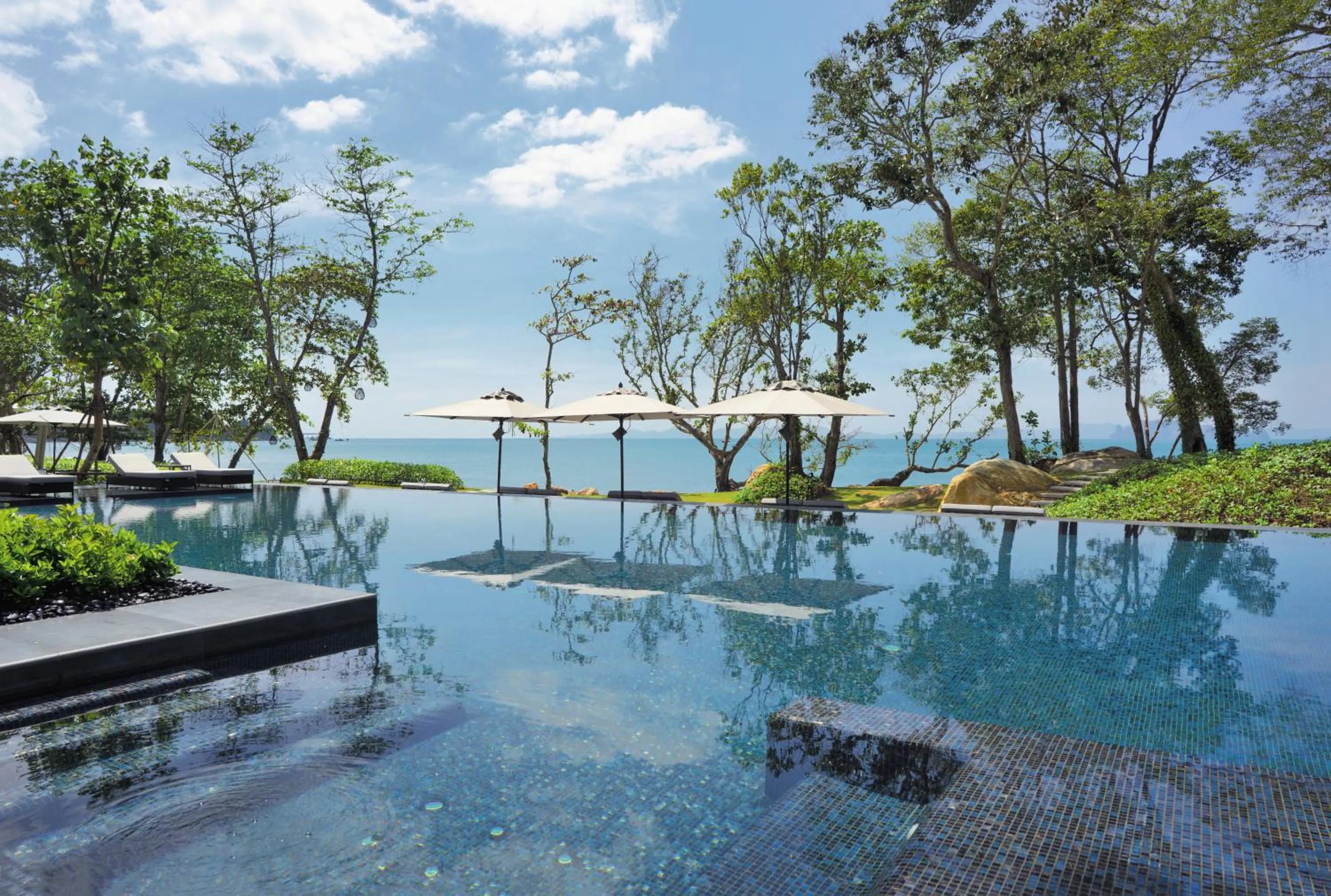Swimming pool in Banyan Tree Krabi