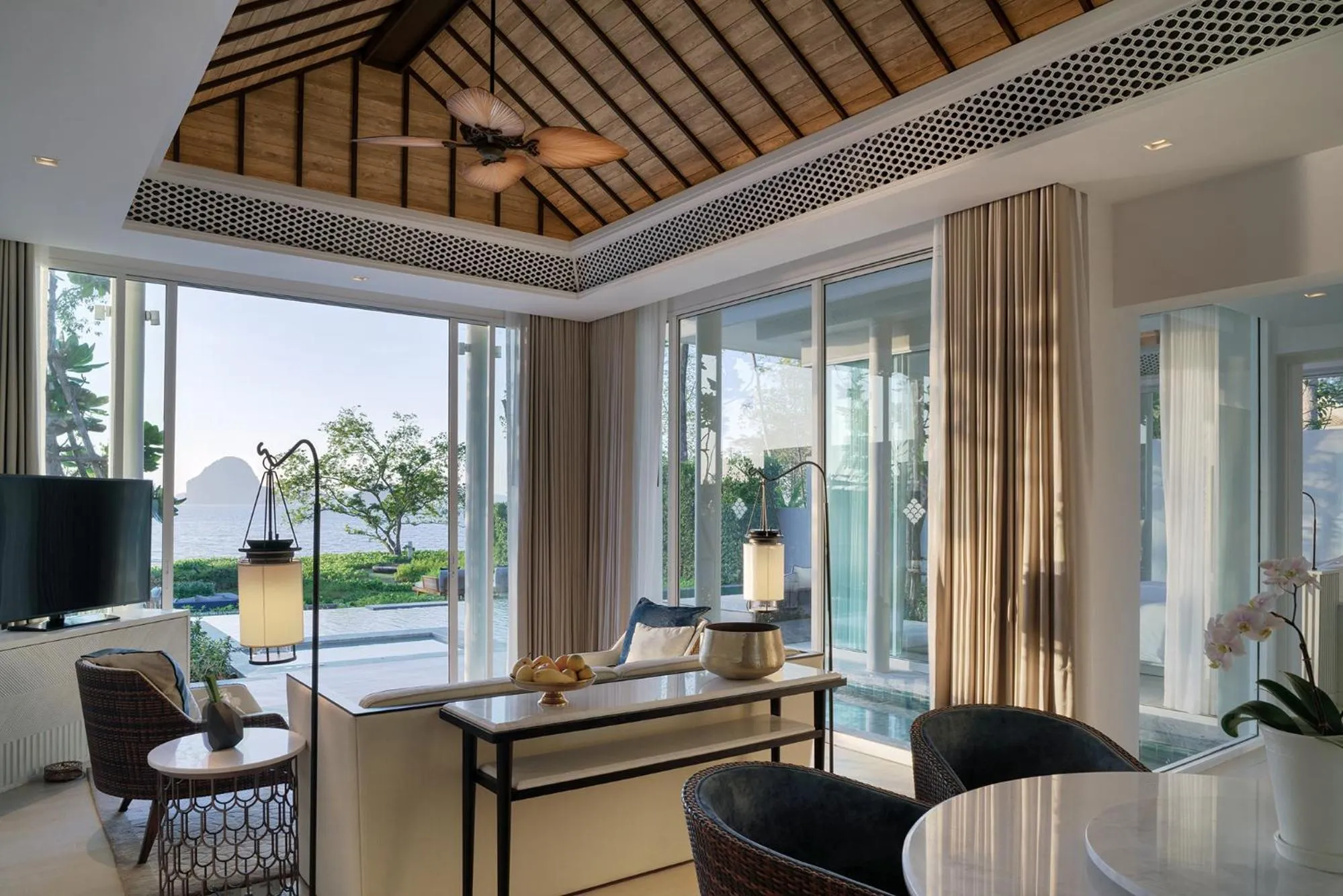 Living room in Banyan Tree Krabi