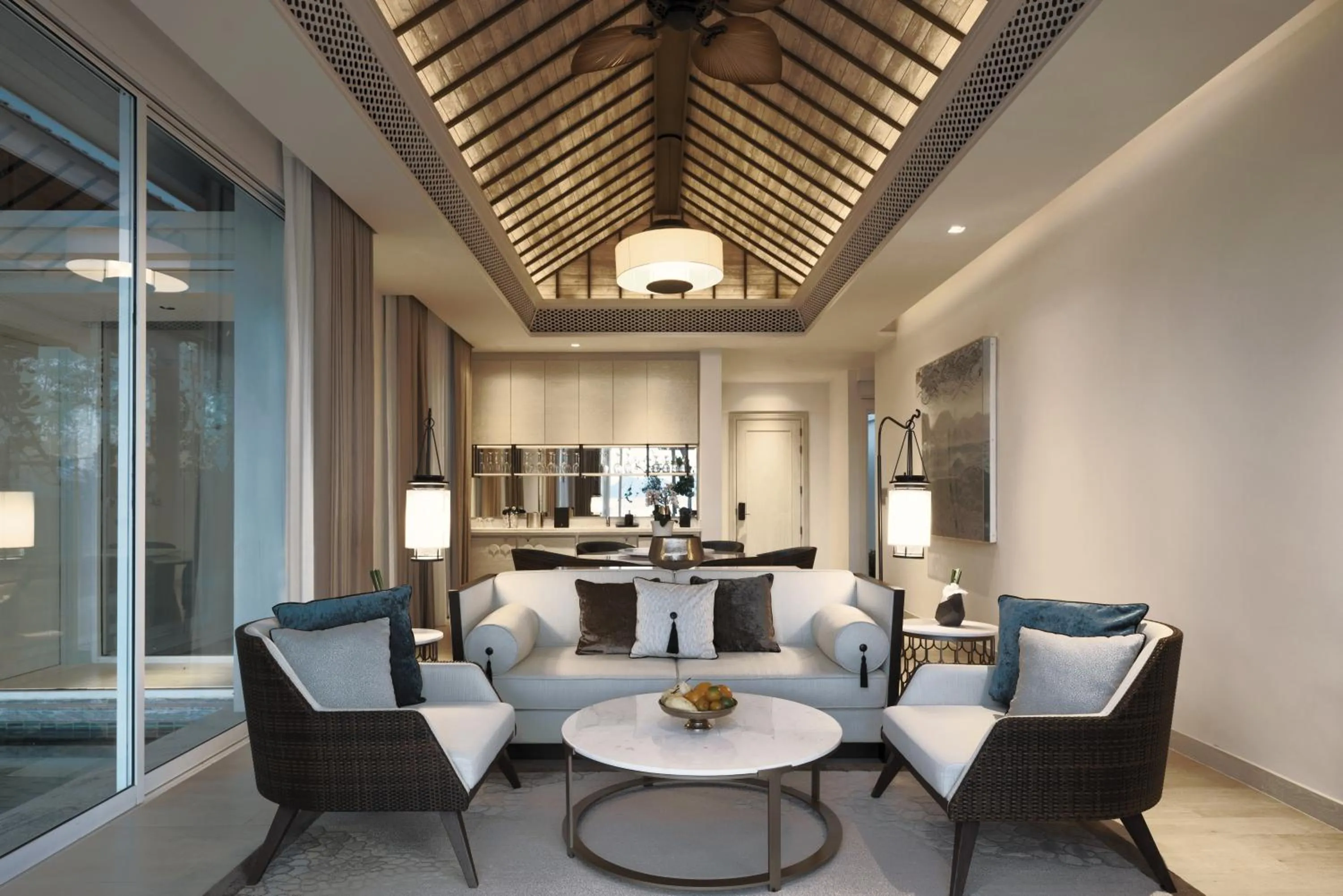 Living room in Banyan Tree Krabi