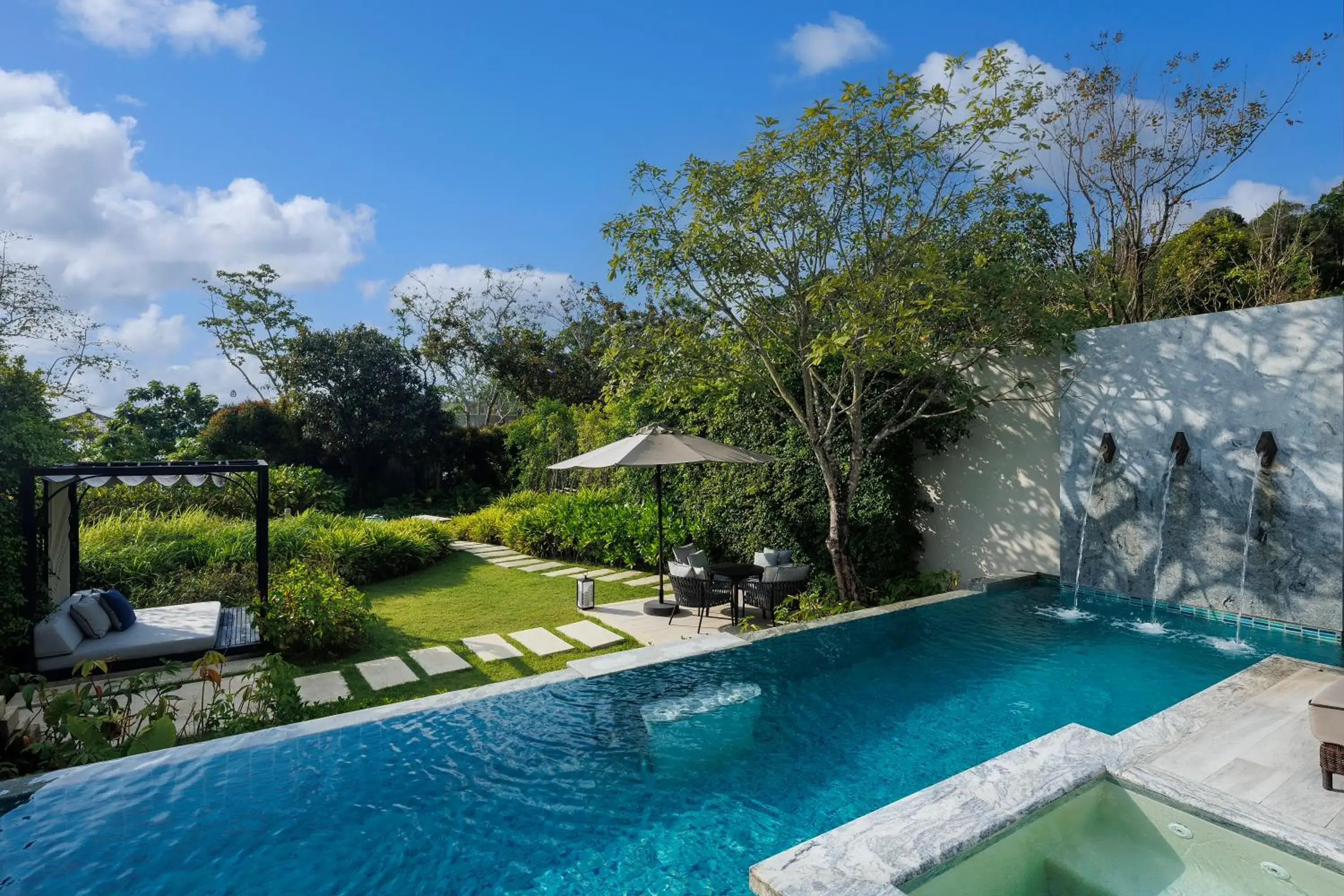 Garden view in Banyan Tree Krabi Garden view in Banyan Tree Krabi