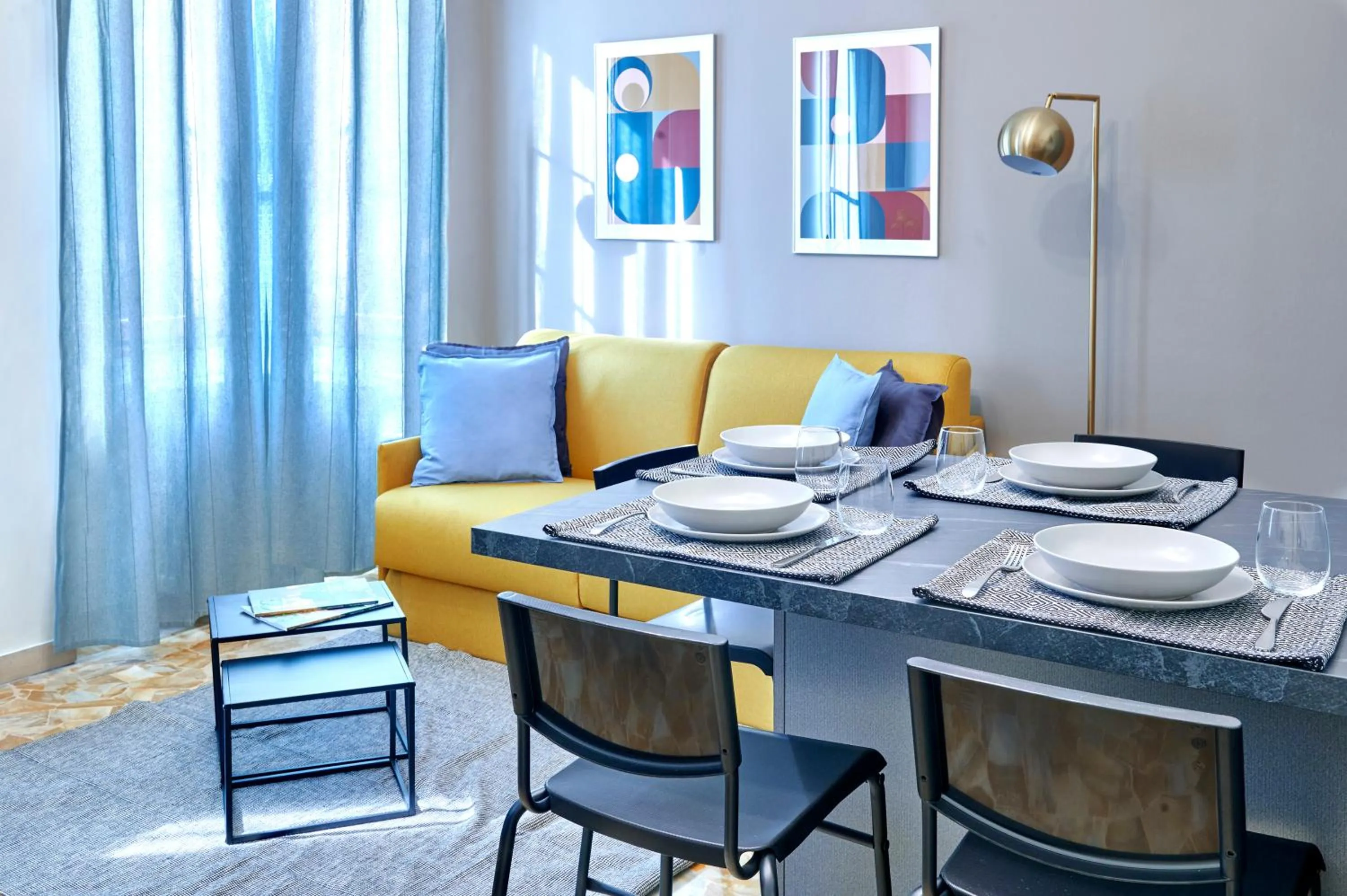 Seating area in RED RIBBON