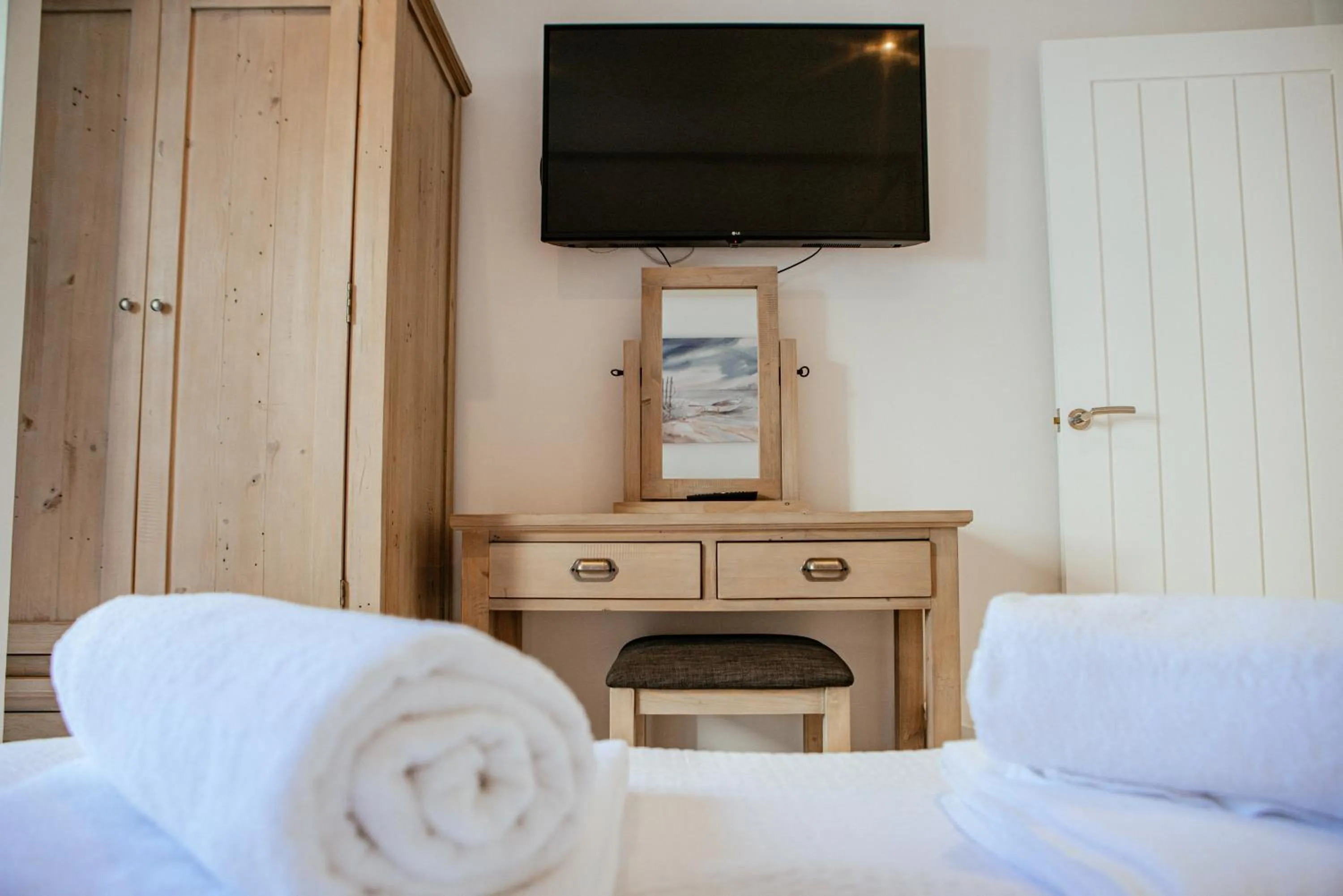 Bedroom, Bed in Sennen Cove Cottage