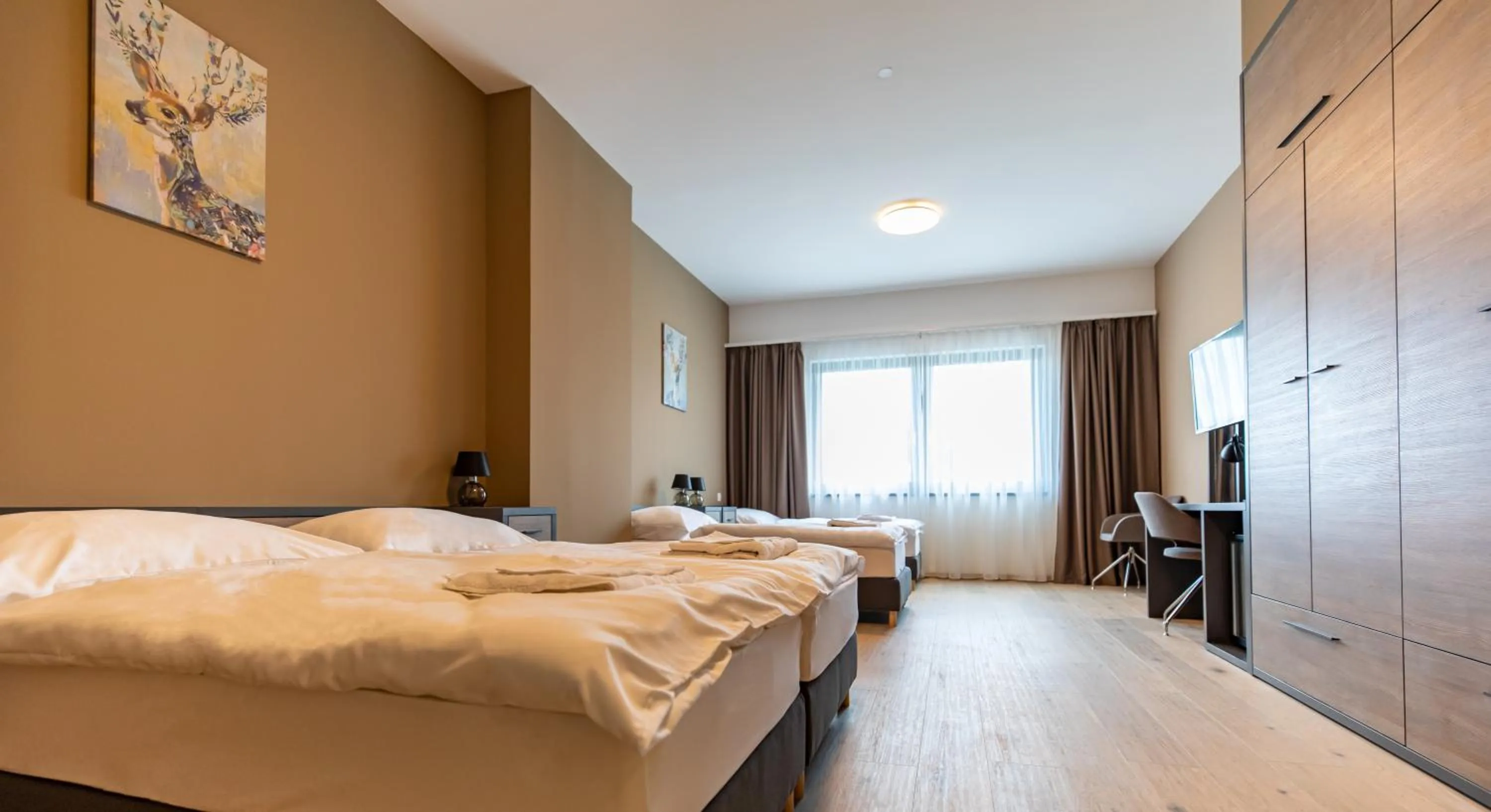 Bed in A22 Hotel Gyál